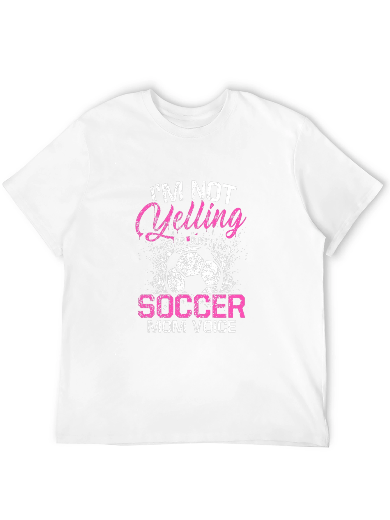 Black Soccer Mom Voice T-Shirt - Funny Graphic Tee view 12