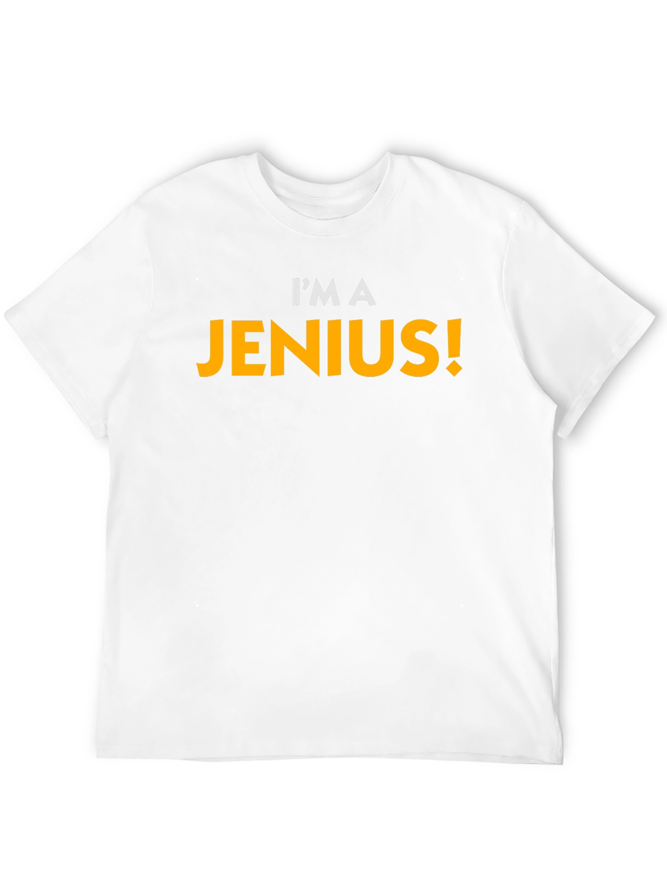 Black I'm A Jenius! Funny Novelty T-Shirt view 12