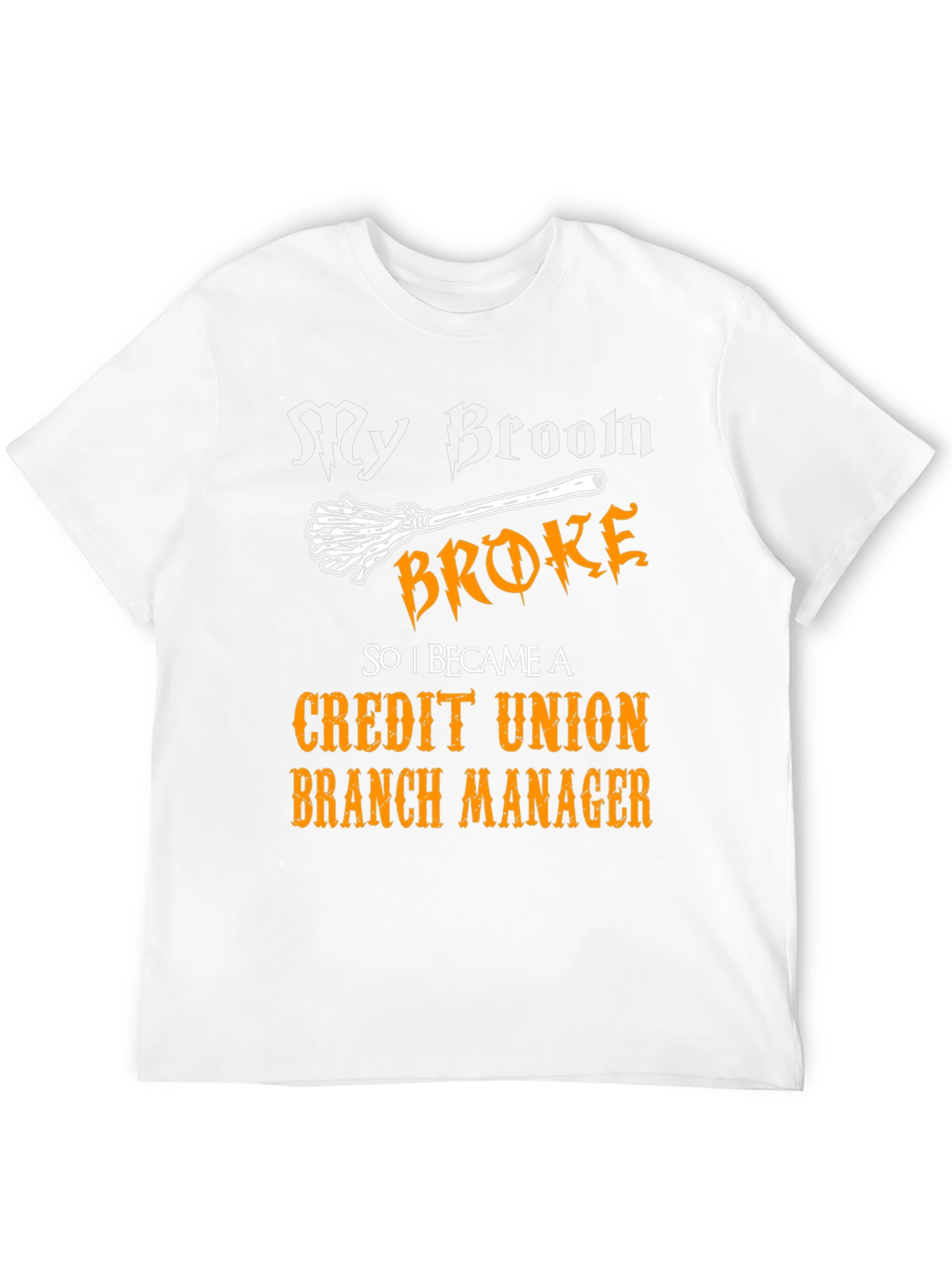 Black Funny Credit Union Manager T-Shirt view 12