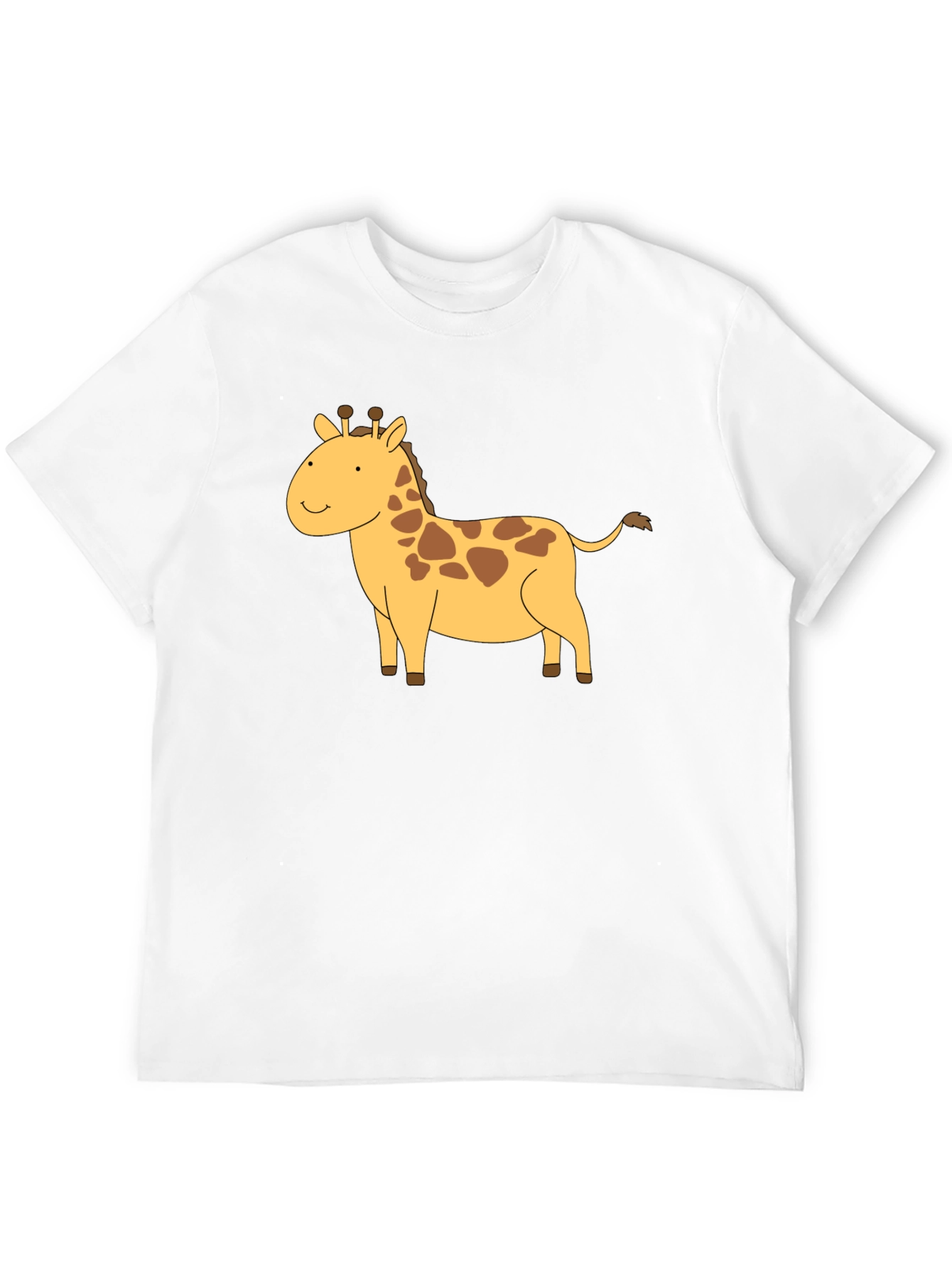 Black Giraffe Graphic Tee - Black Cotton T-Shirt view 12