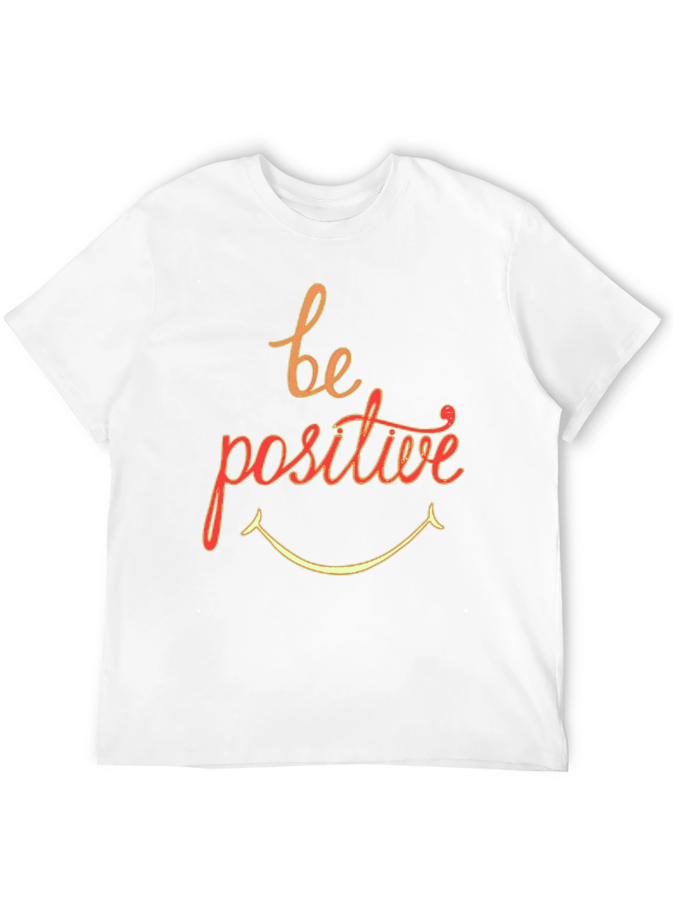 Black Be Positive Graphic T-Shirt - Black Crew Neck view 12