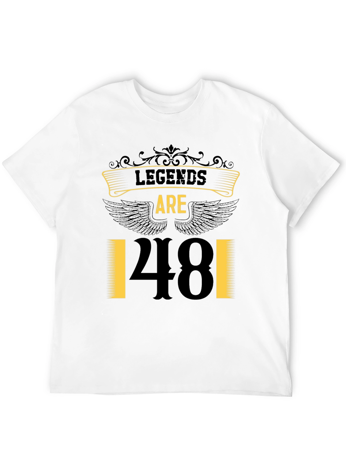 Black Legends Are 48 T-Shirt Birthday Gift view 12