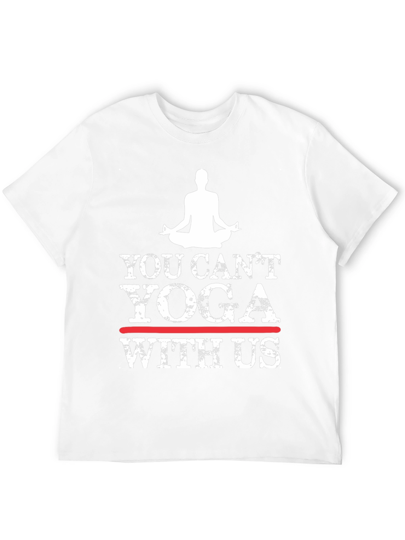 Black Yoga Graphic T-Shirt - You Can't Yoga With Us view 12