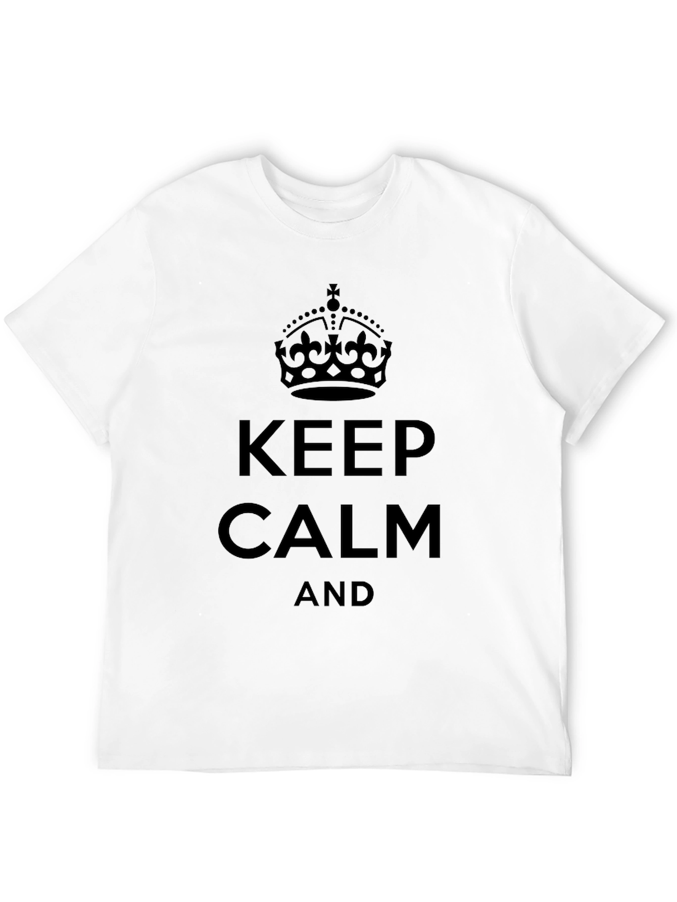 Black Keep Calm Black Graphic Tee view 12