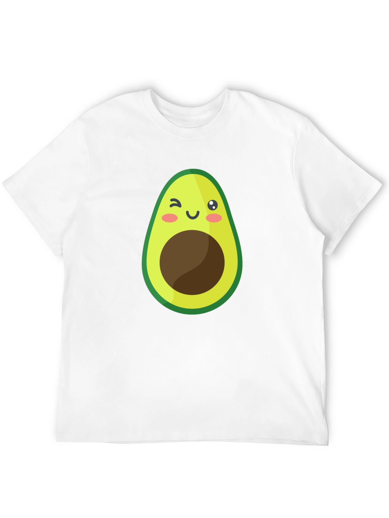 Black Cute Avocado Graphic Black T-Shirt view 12