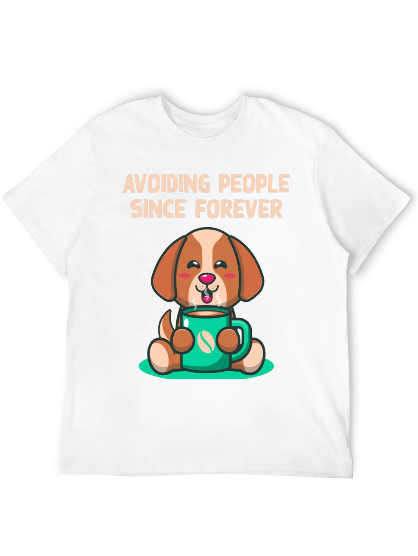 Black Avoiding People Dog T-Shirt view 12