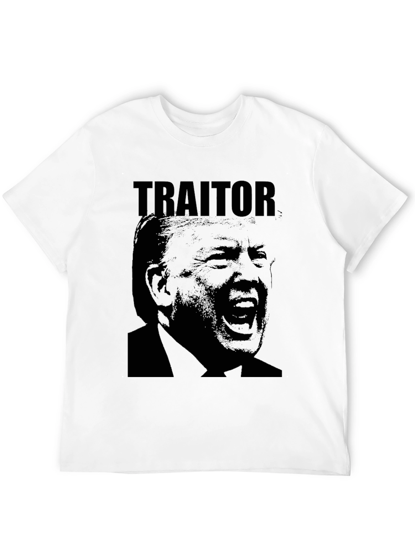 Black Traitor Graphic Tee - Political Statement Shirt view 12