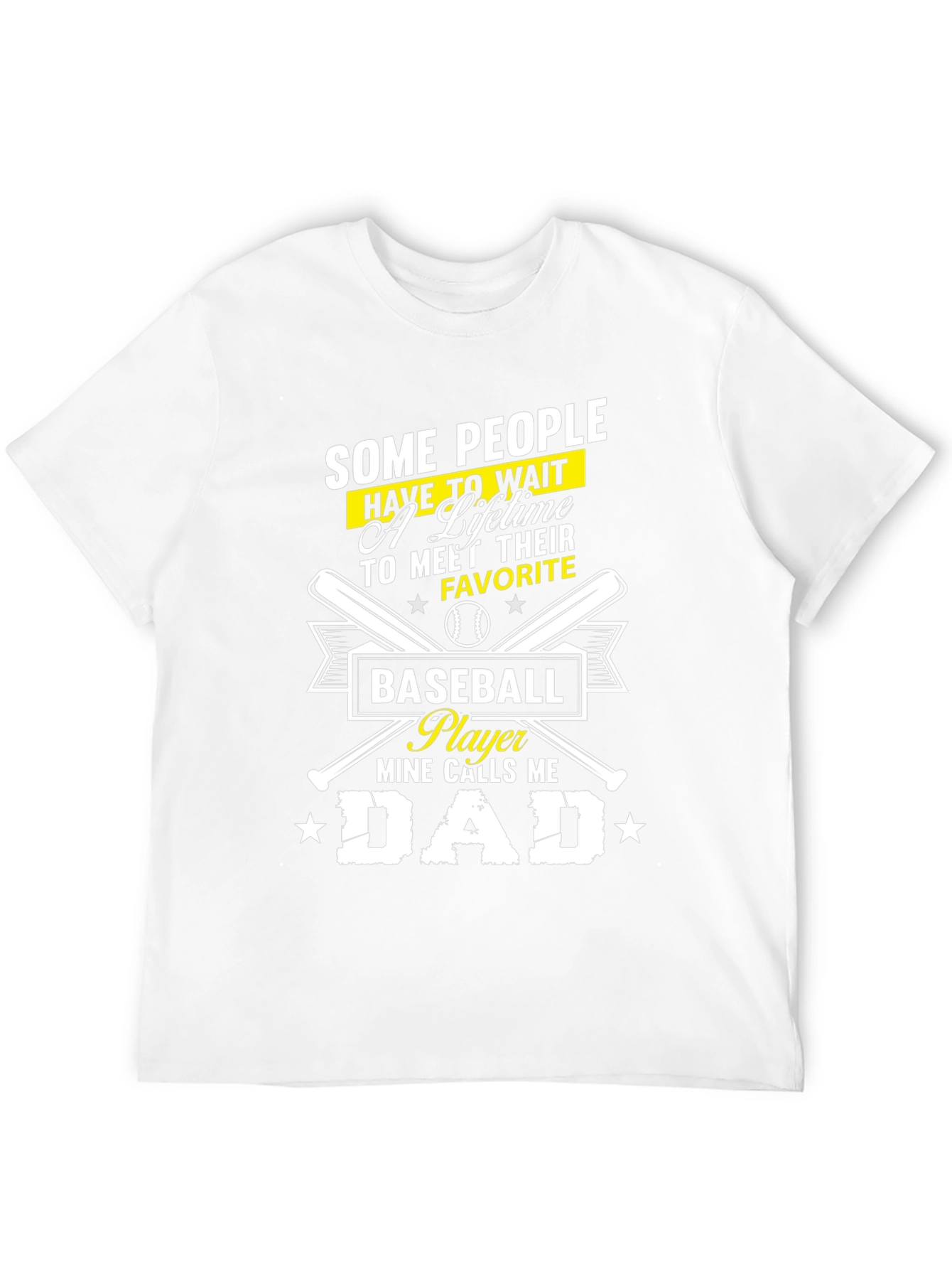 Black Baseball Dad T-Shirt: Some People Wait a Lifetime view 12