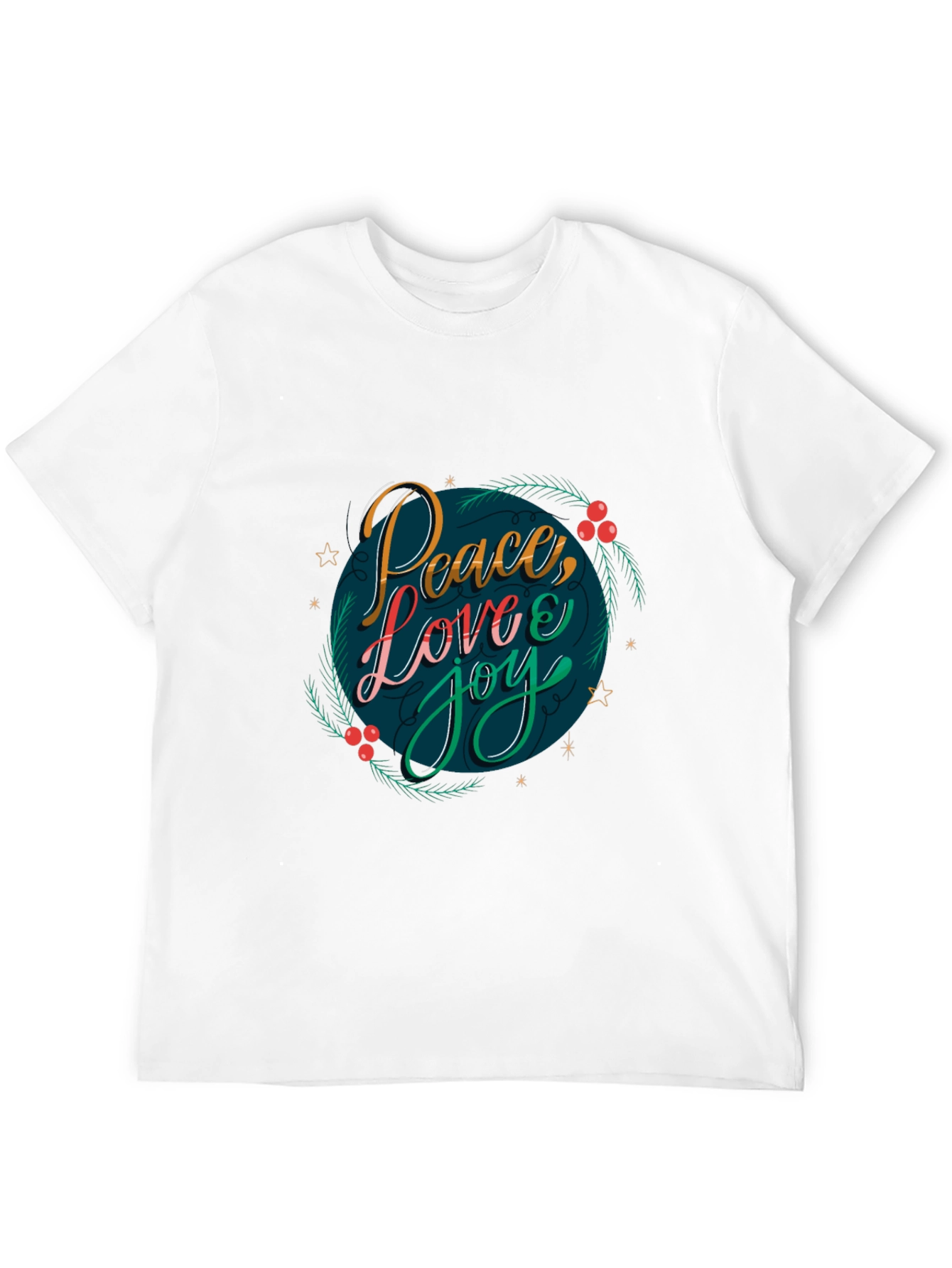 Black Peace Love Joy Holiday Graphic Tee view 12
