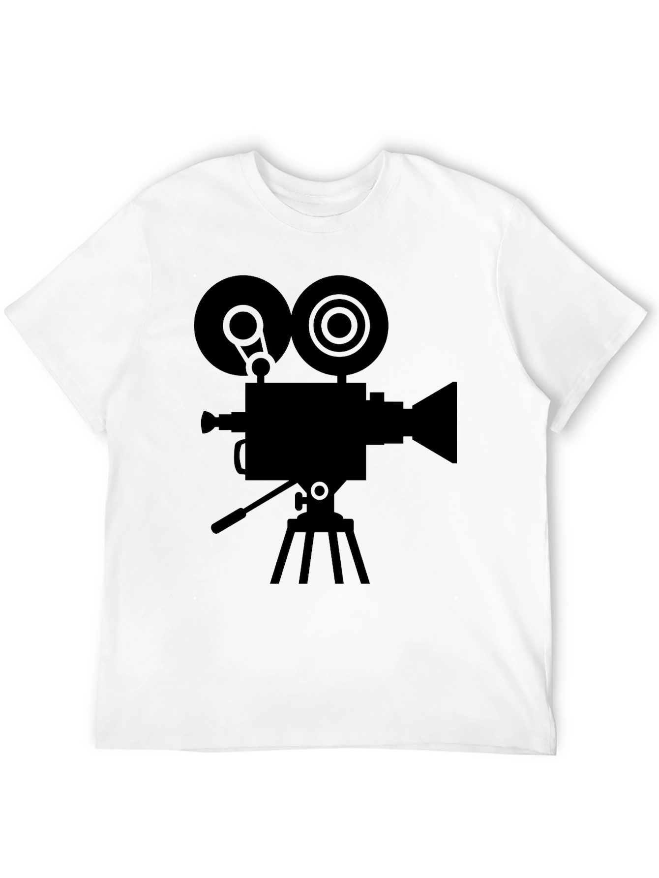 Black Classic Film Camera Graphic T-Shirt - Retro Movie Tee view 12