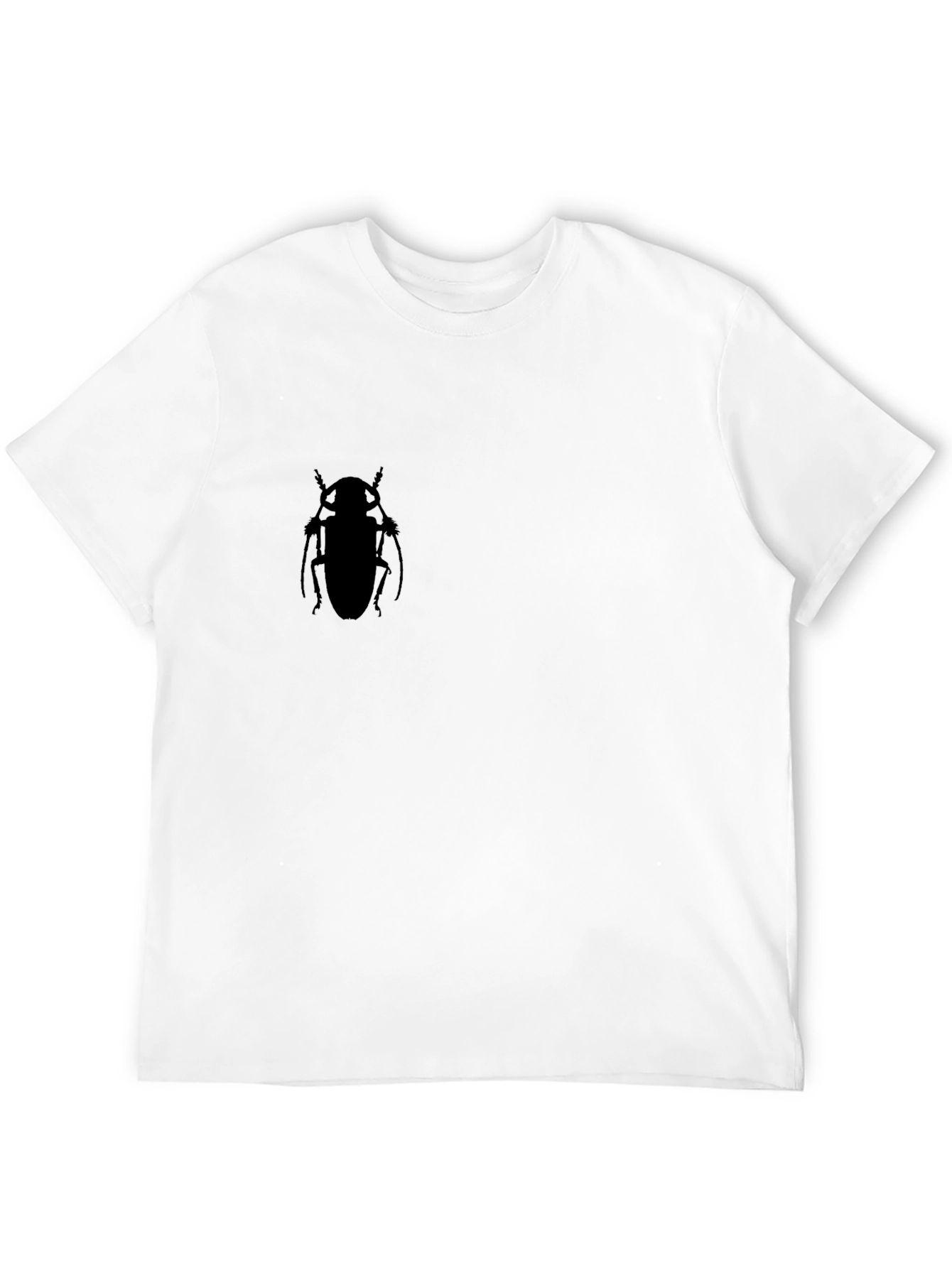 Black Black Beetle Silhouette T-Shirt - Men's Casual Tee view 12