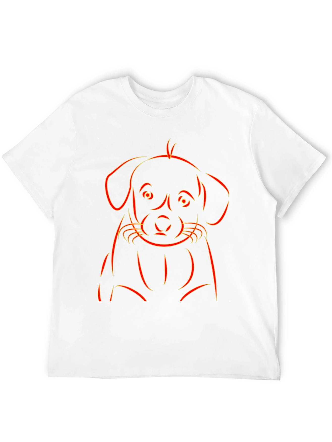 Black Puppy Outline Graphic Tee - Black view 12