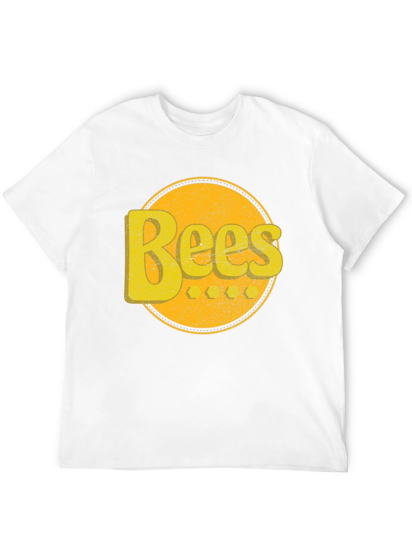 Black Bees Graphic T-Shirt - Retro Yellow Design view 12