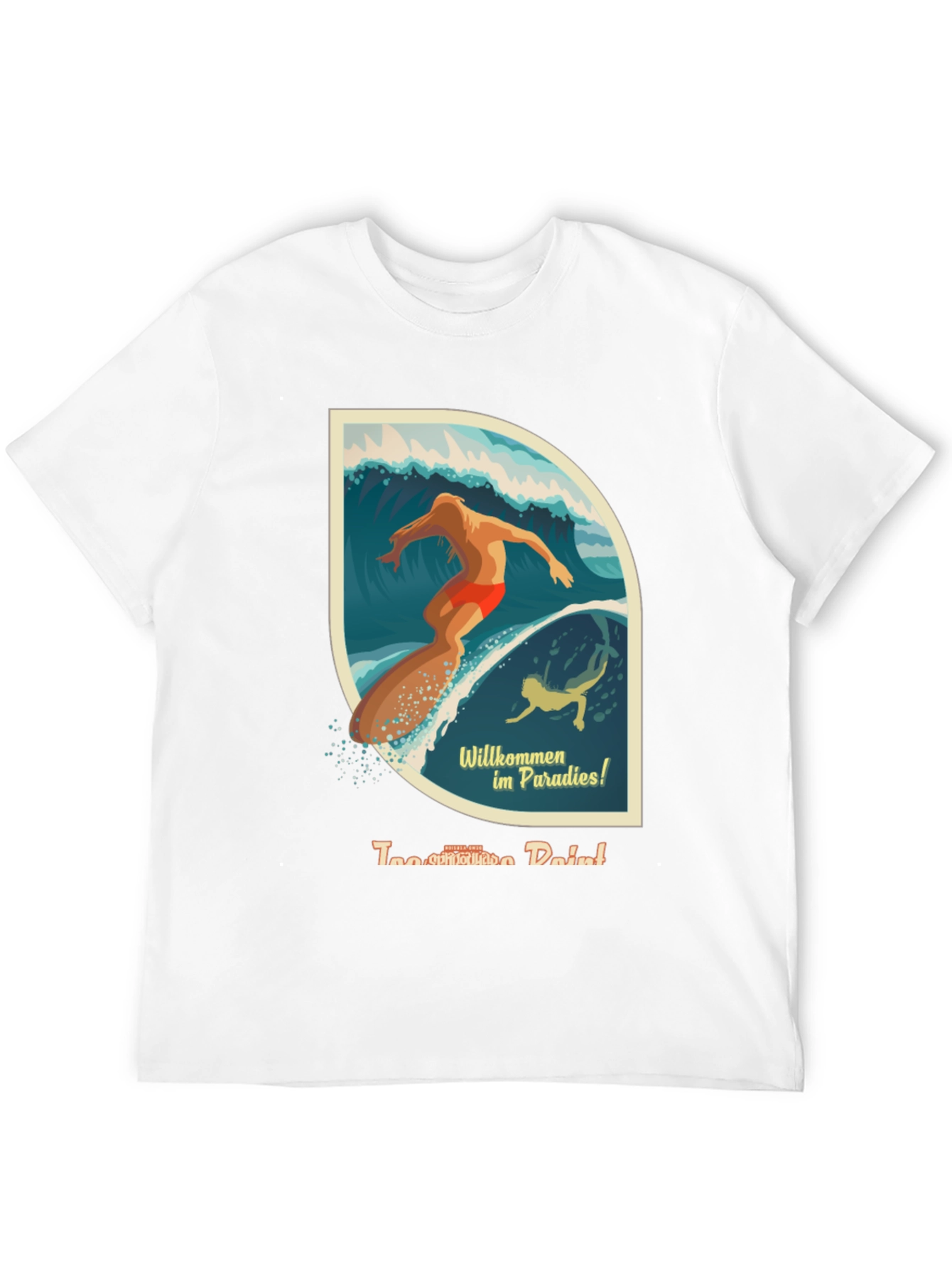 Surfer Paradise Graphic T-Shirt - Cool Vintage Style - 12