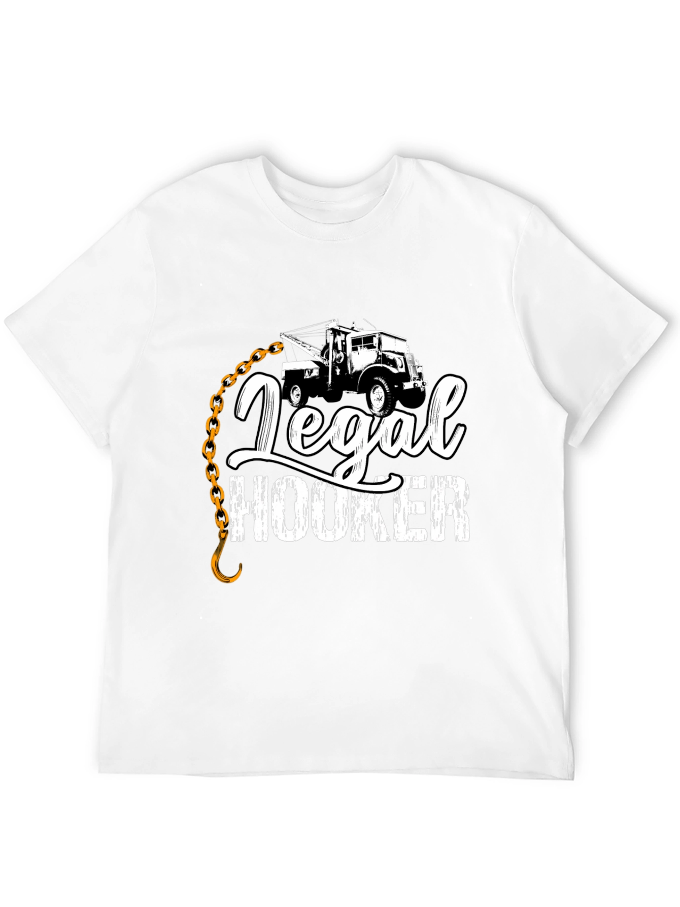 Black Legal Hooker T-Shirt Tow Truck Driver Gift view 12