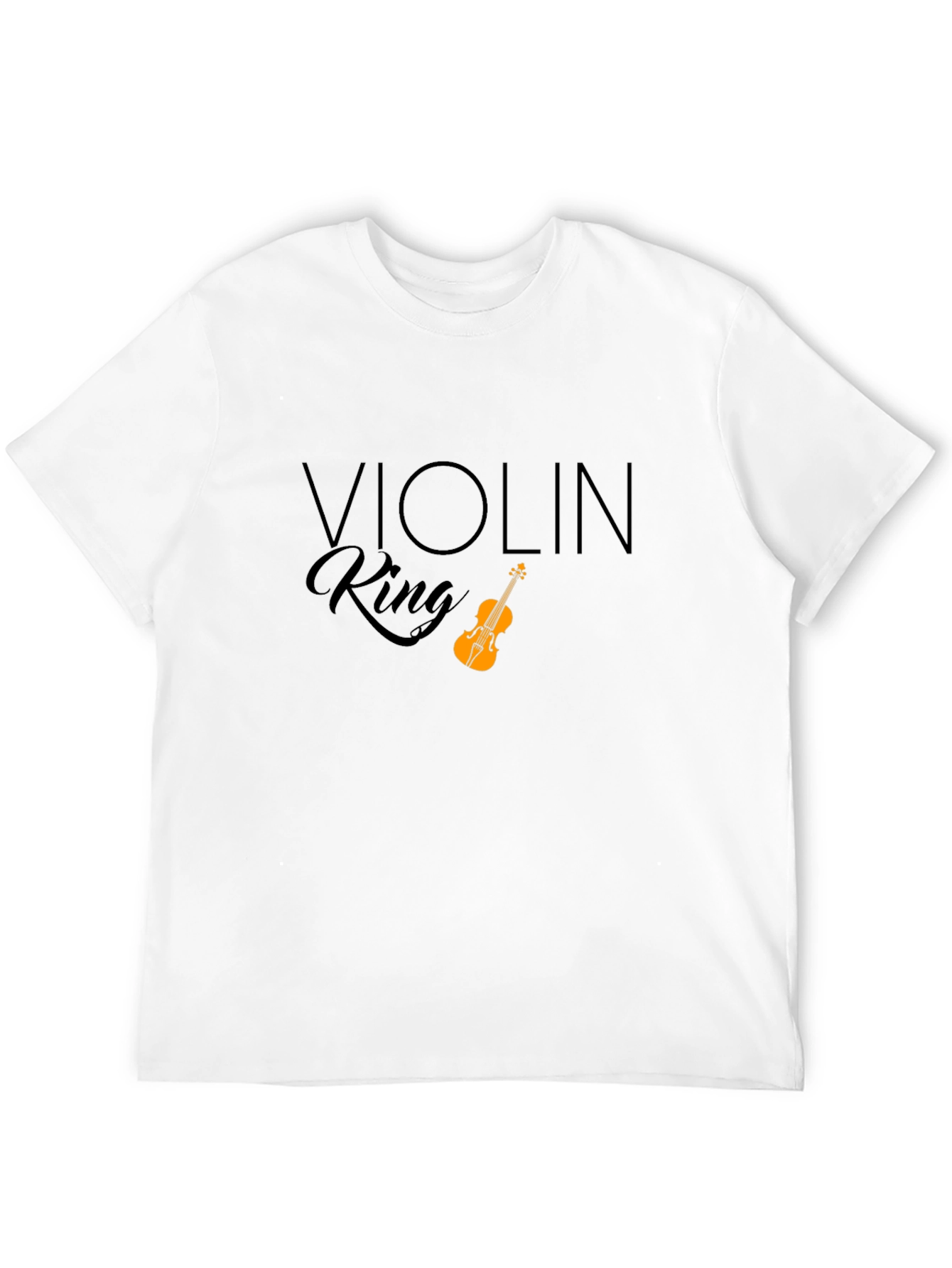 Black Violin King Graphic Tee - Musical Instrument T-Shirt view 12