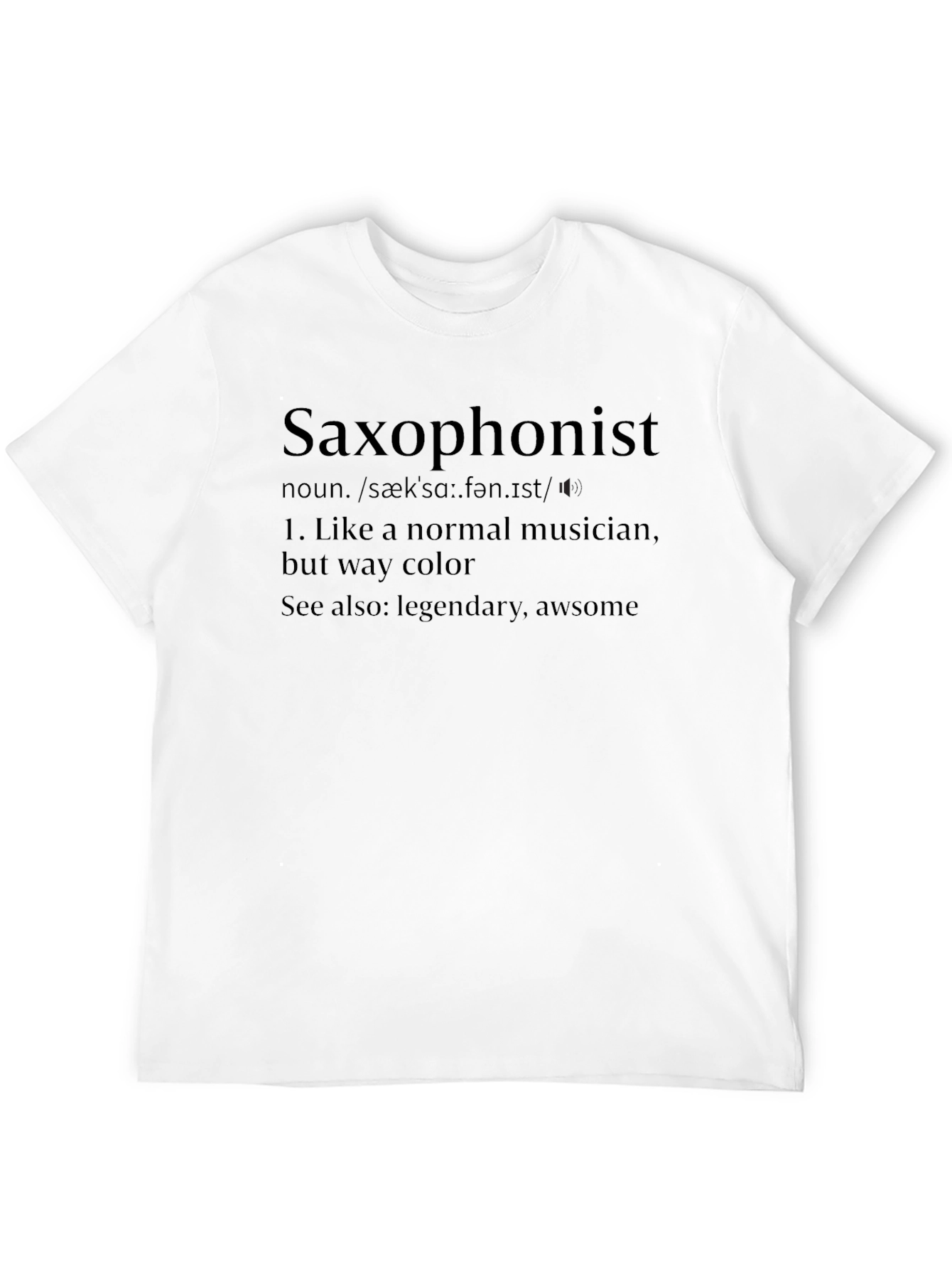 Black Saxophonist Definition T-Shirt view 12
