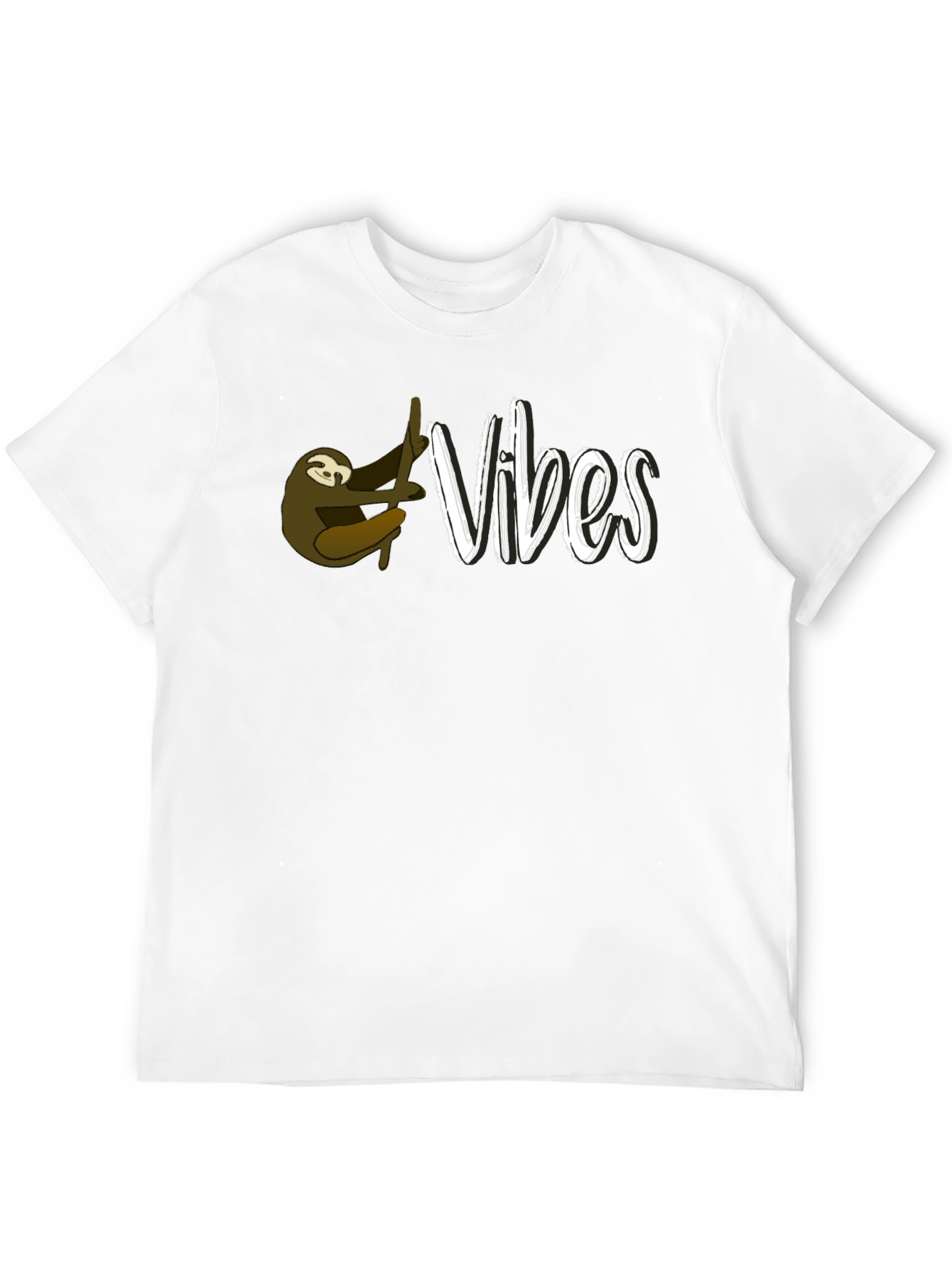 Black Sloth Vibes Graphic Tee - Relaxed Style view 12