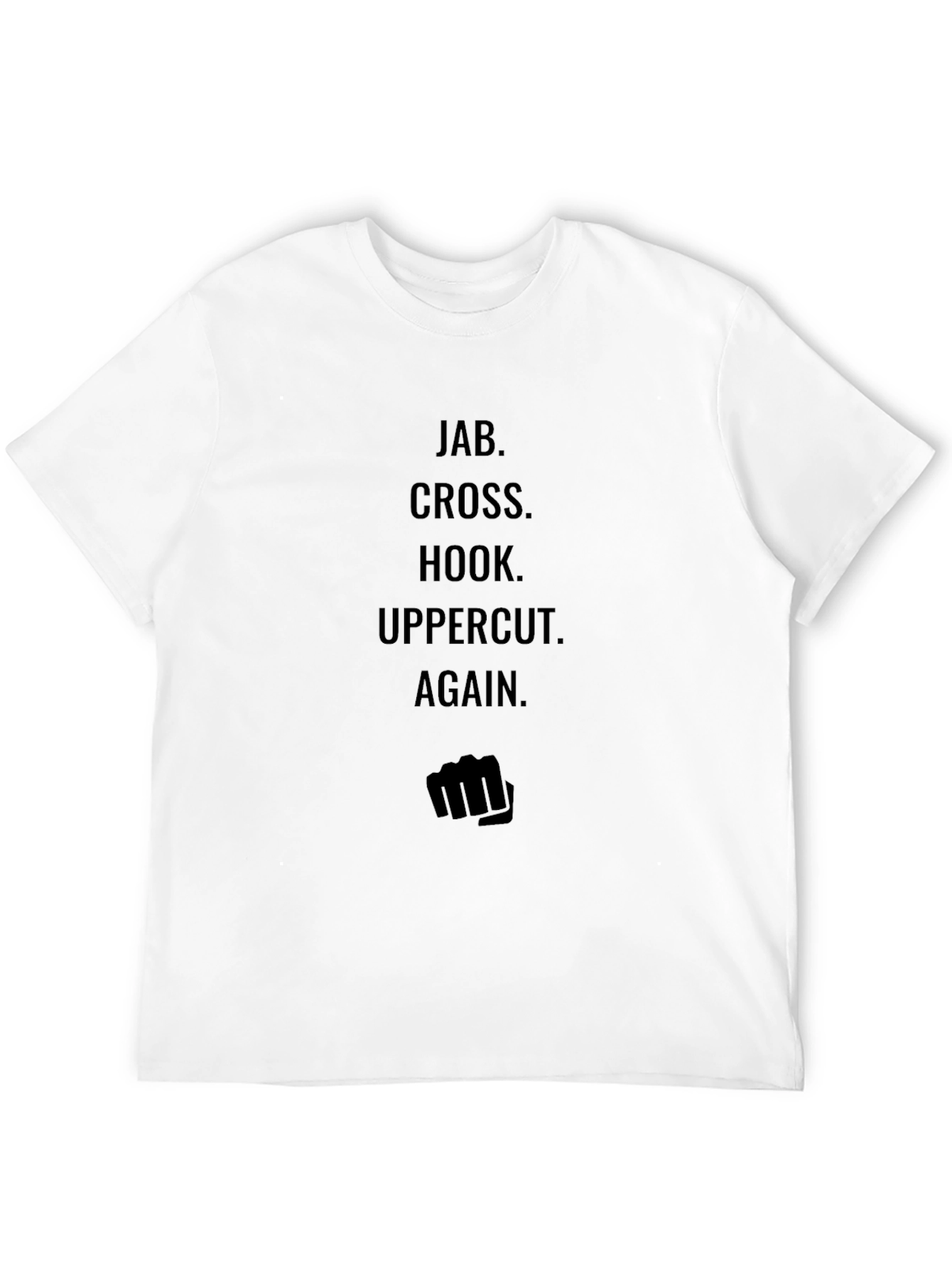 Black Jab Cross Hook Uppercut T-Shirt view 12