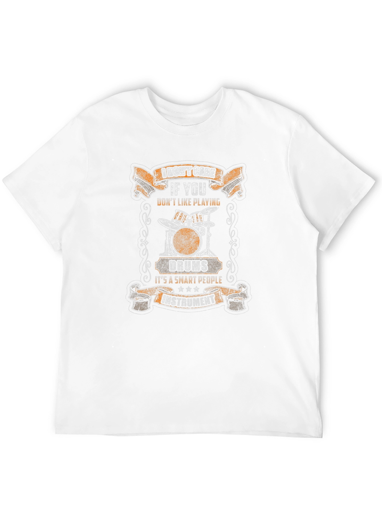 Black Drummer T-Shirt - "I Don't Care If You Don't Like Playing Drums" view 12