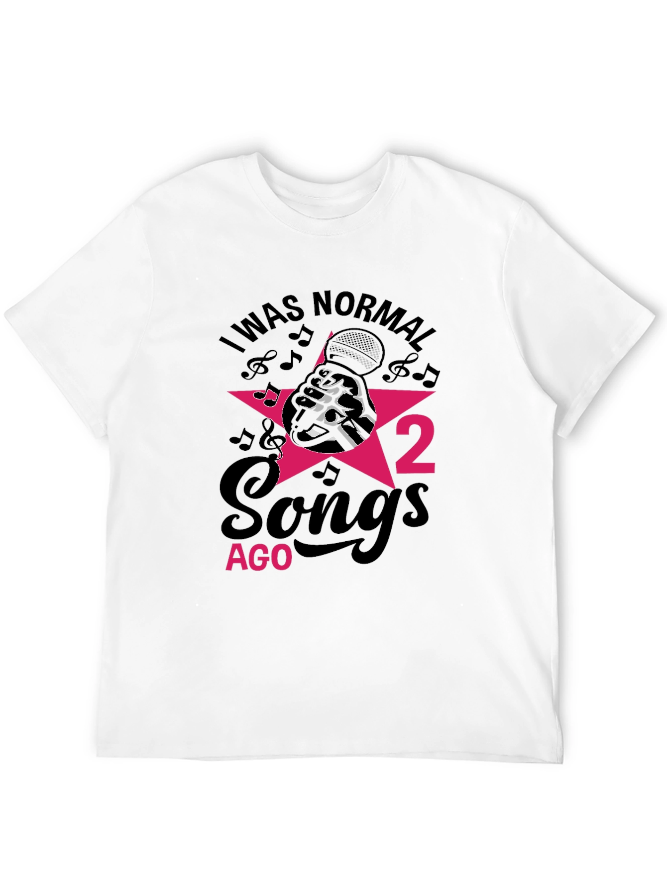 Black I Was Normal 2 Songs Ago Men's T-Shirt view 12