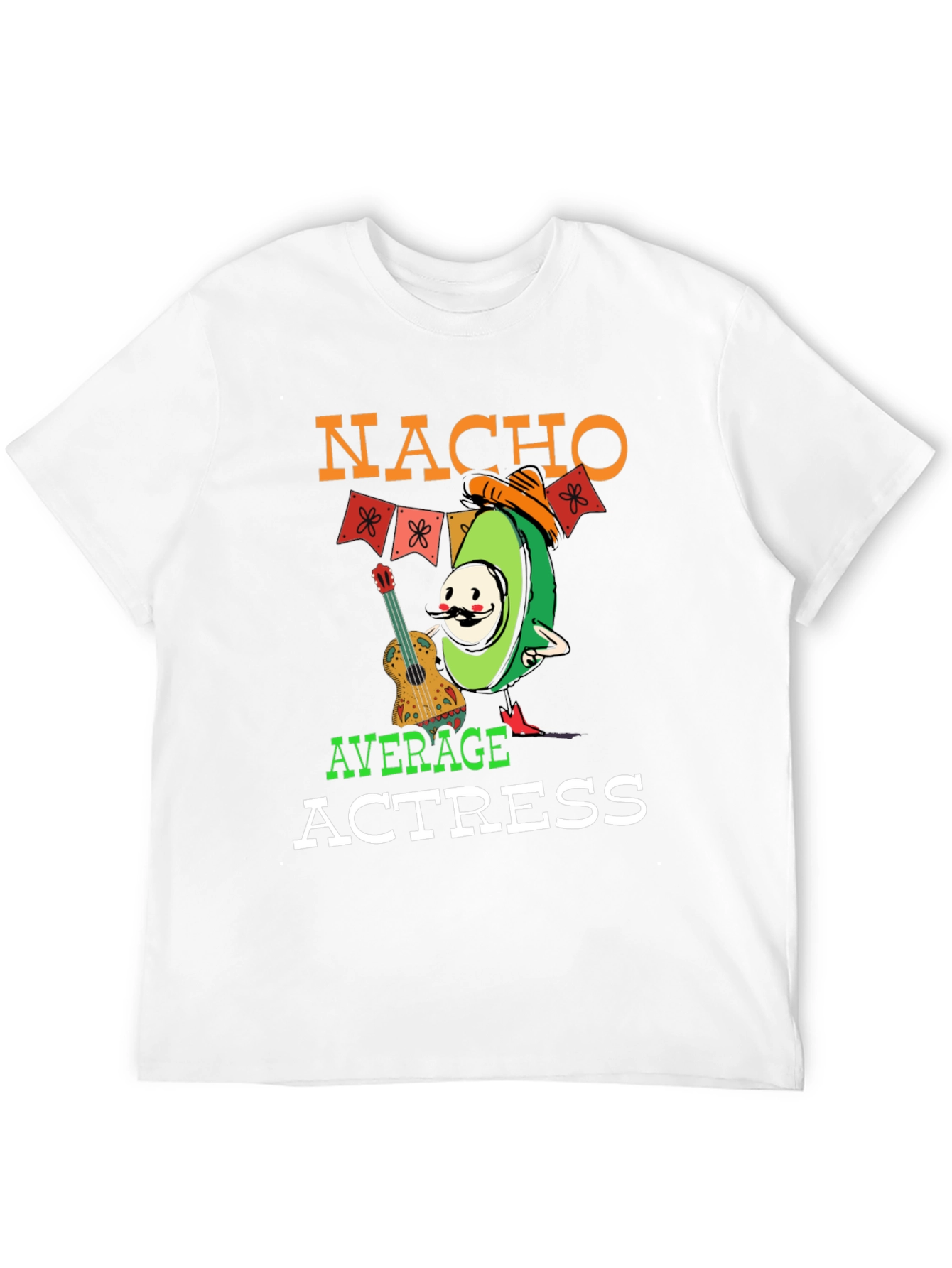 Black Nacho Average Actress Graphic T-Shirt view 12