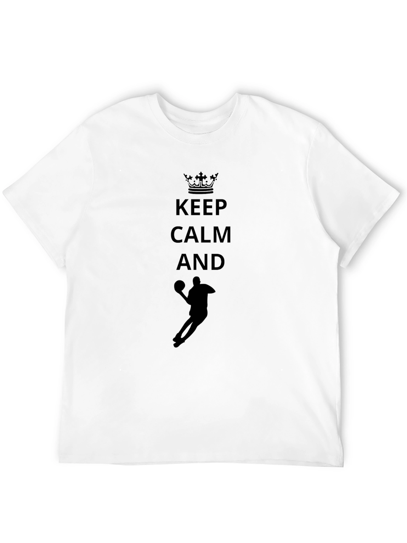Black Keep Calm and Basketball T-Shirt view 12