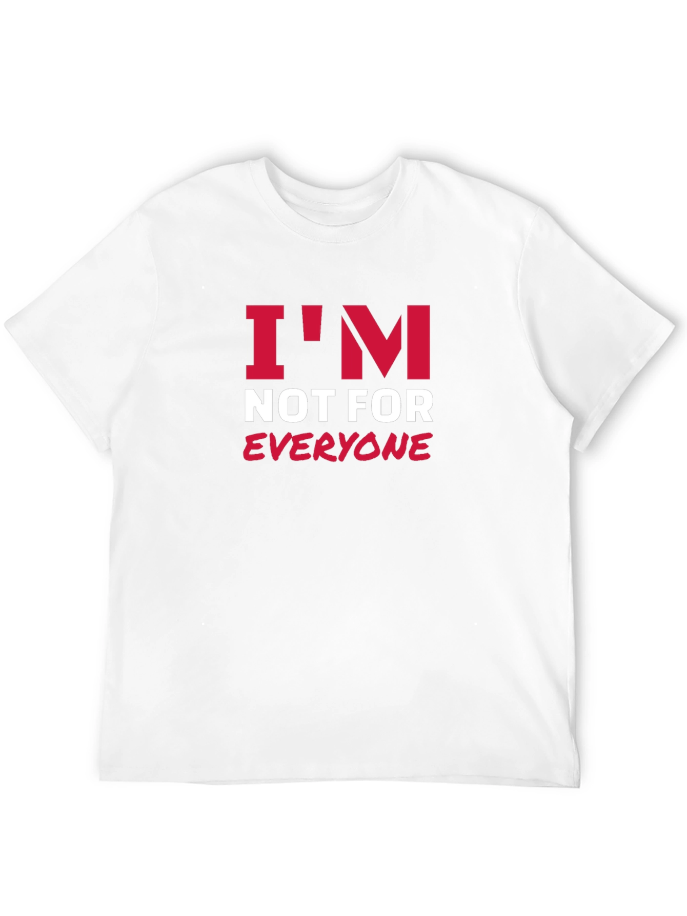 Black I'm Not For Everyone Graphic Tee view 12