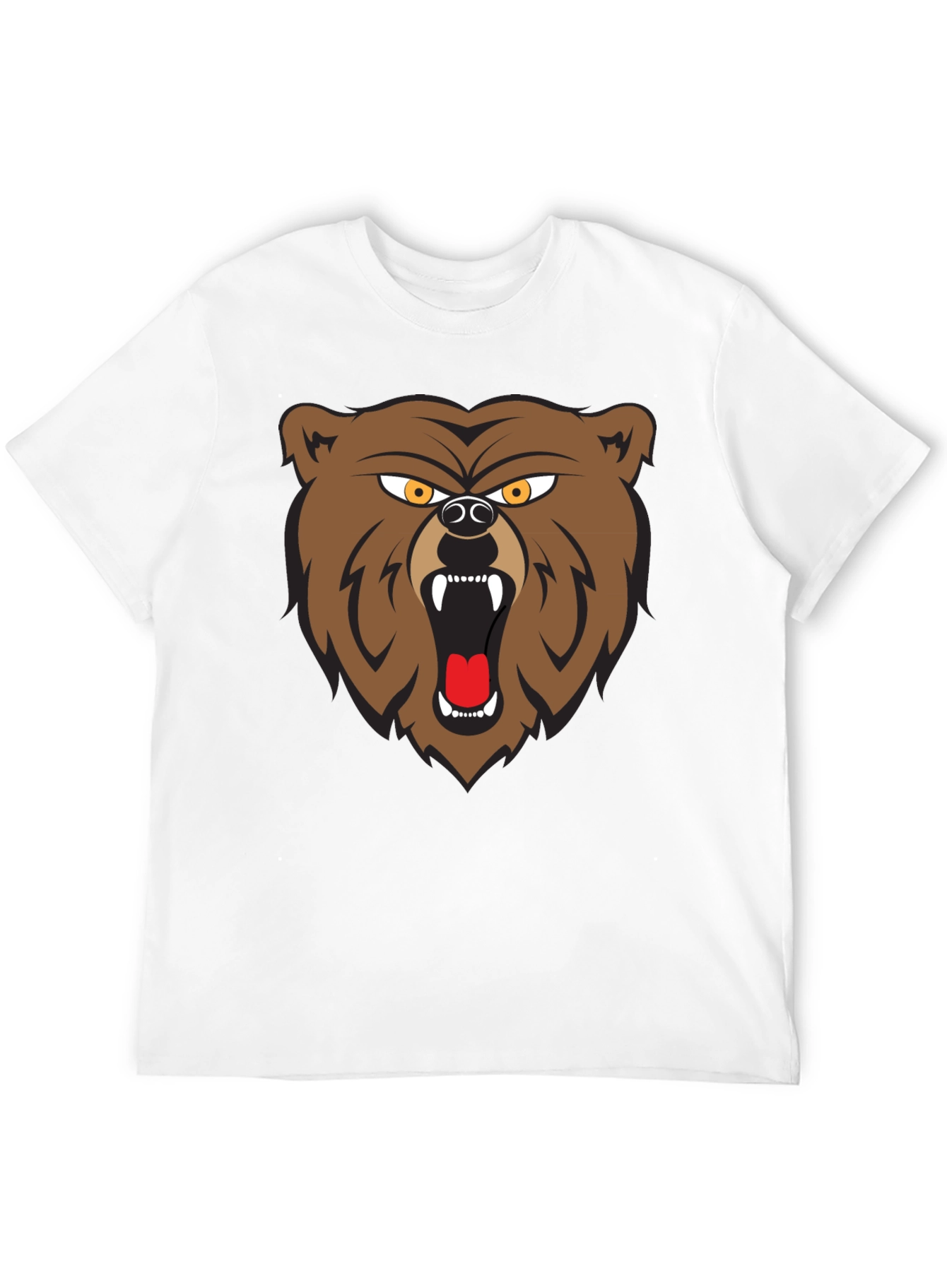 Black Bear Graphic Tee - Black Cotton T-Shirt view 12