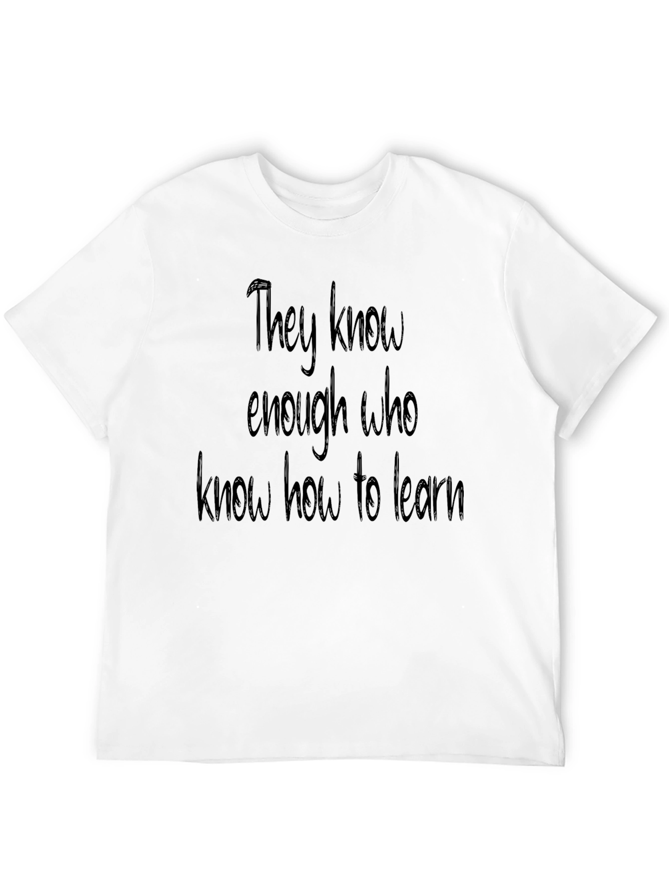 Black Learn How To Learn Tee view 12