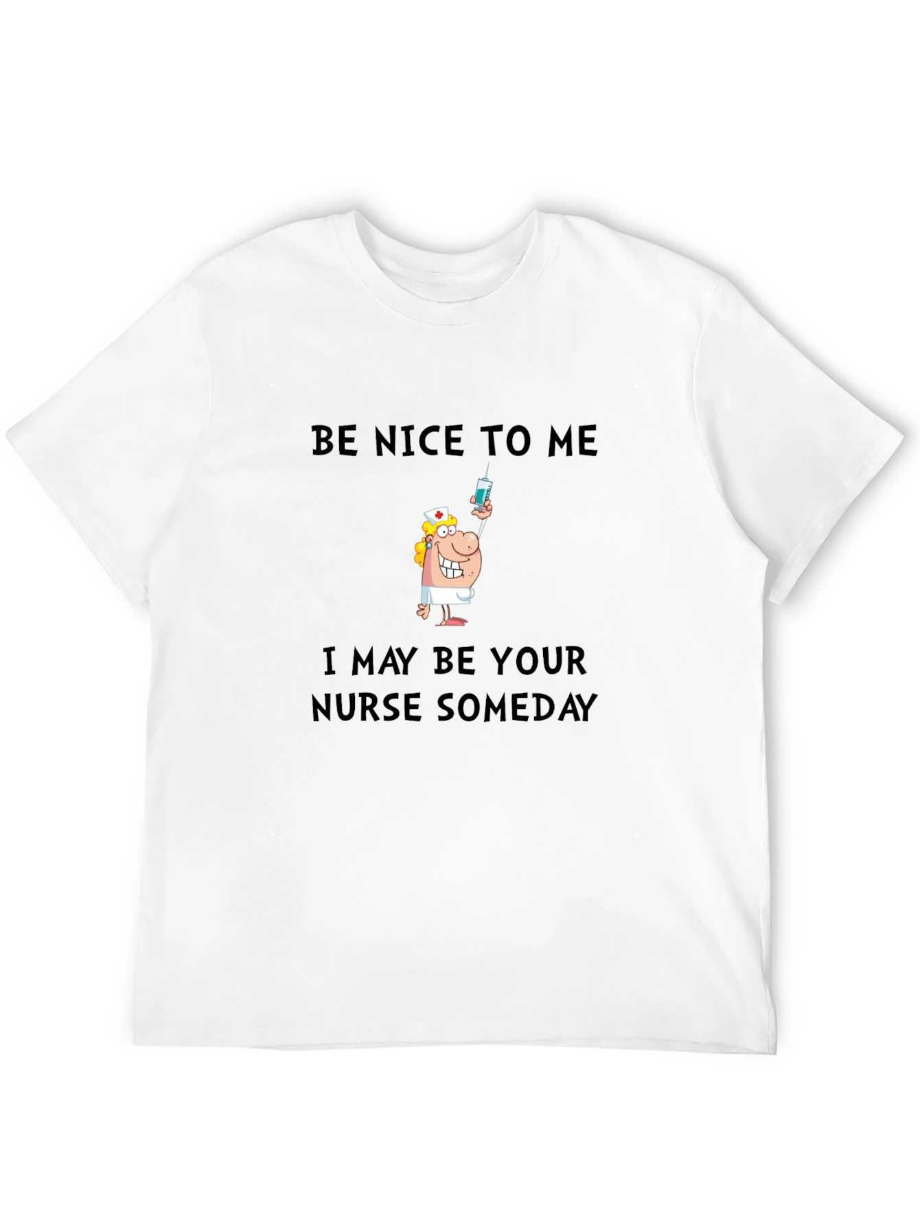 Black Funny Nurse T-Shirt - Be Nice To Me Someday view 12