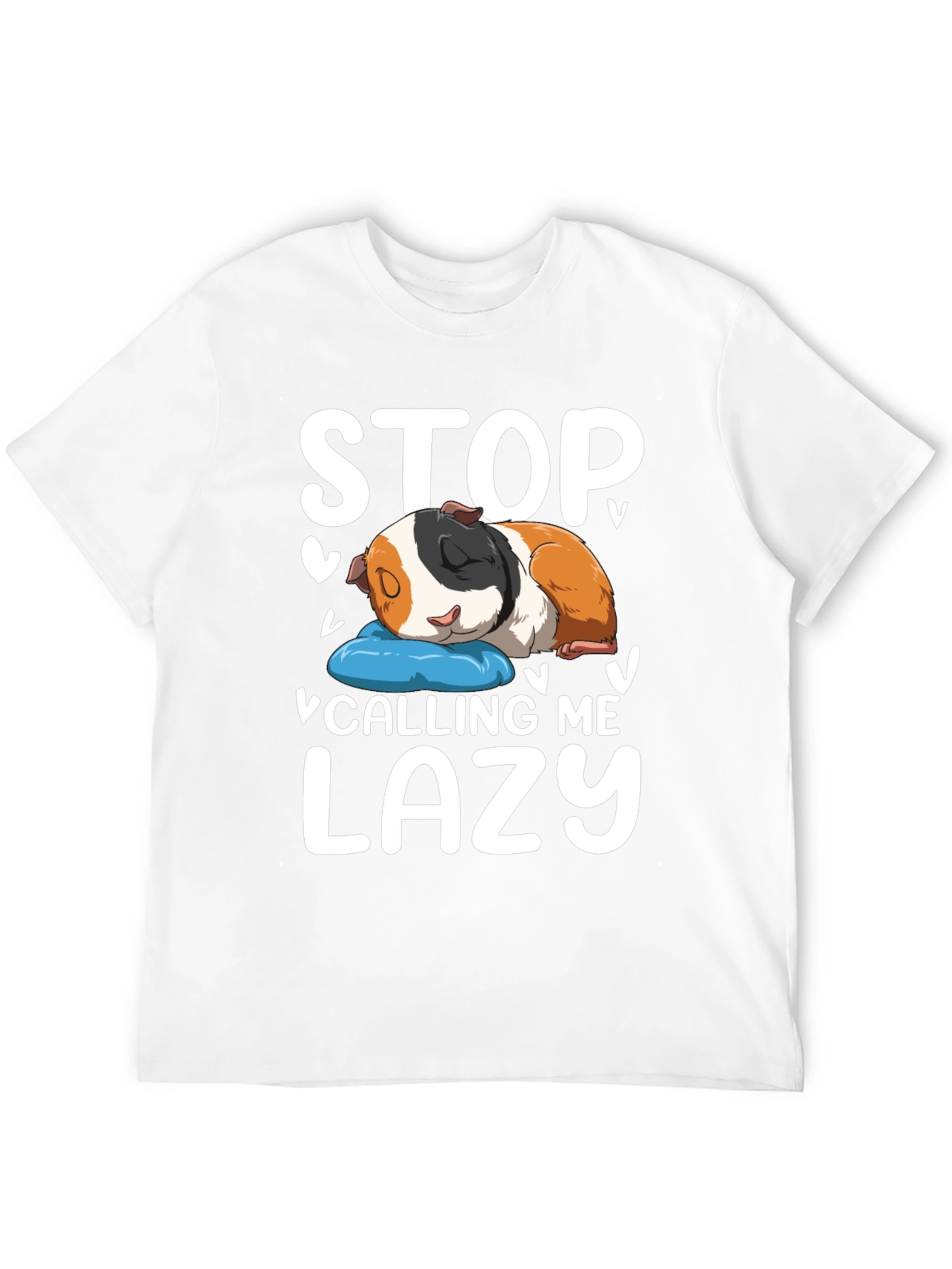 Black Stop Calling Me Lazy Guinea Pig T-Shirt view 12