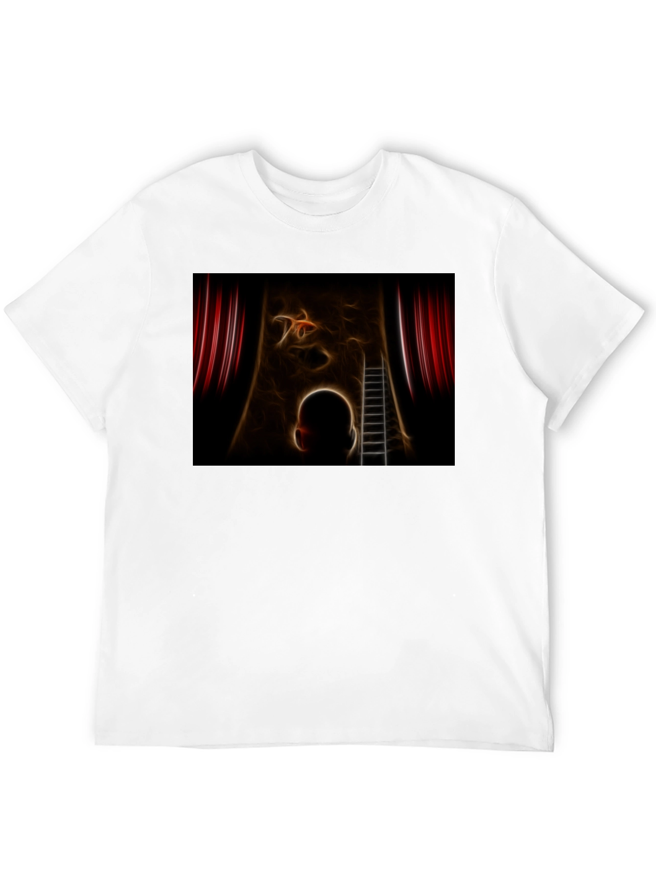 Black Artistic Dreamscape T-Shirt view 12