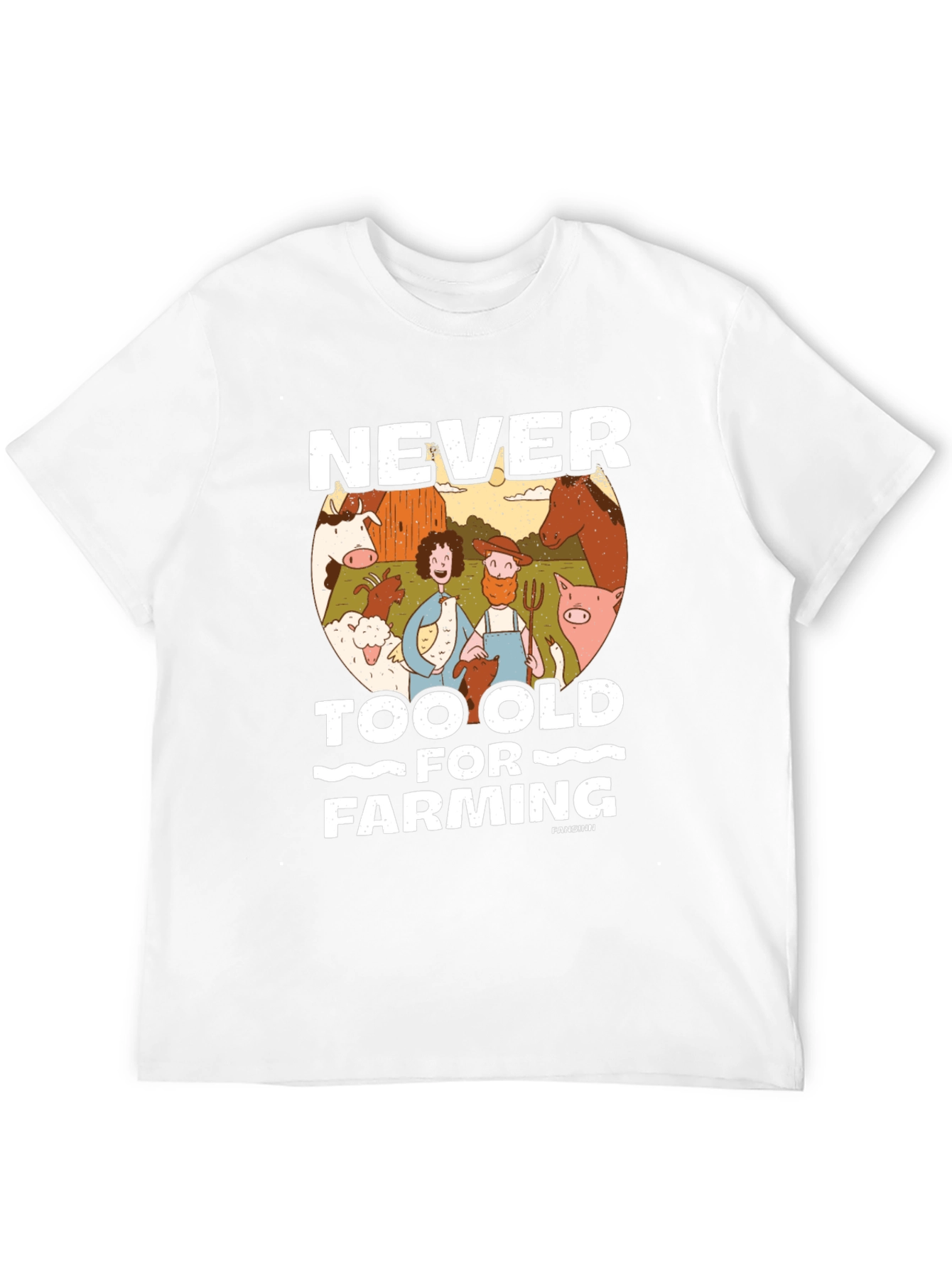 Black Never Too Old For Farming Black Graphic Tee view 12