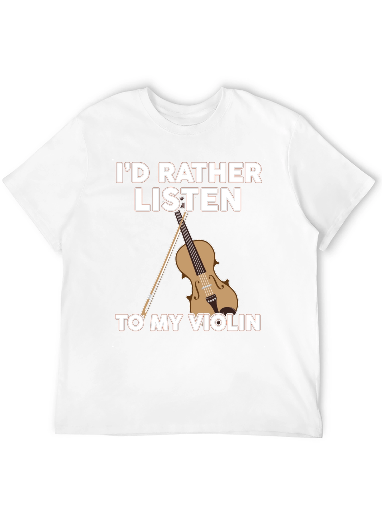 Black Violin Lover T-Shirt: I'd Rather Listen view 12