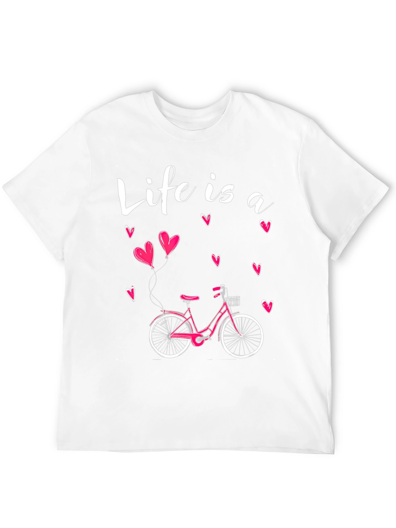 Black Life is a Ride Bicycle Graphic T-Shirt view 12