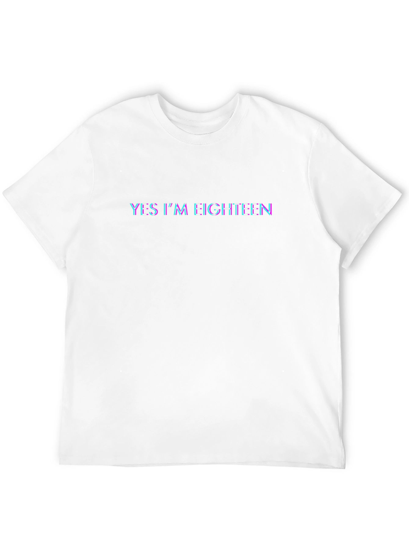 Black Yes I'm Eighteen Graphic T-Shirt view 12