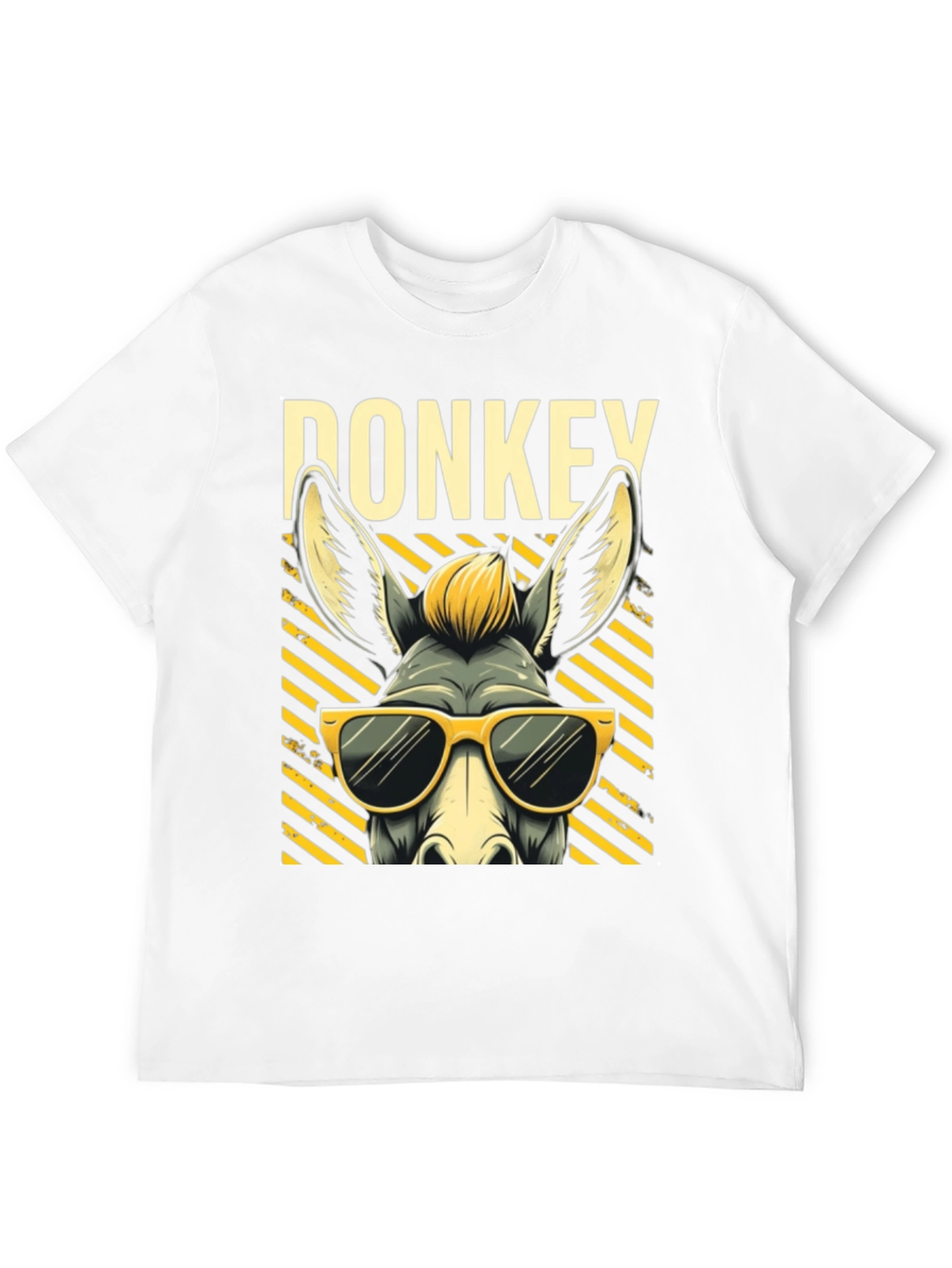 Black Cool Donkey T-Shirt - Fun Graphic Tee view 12