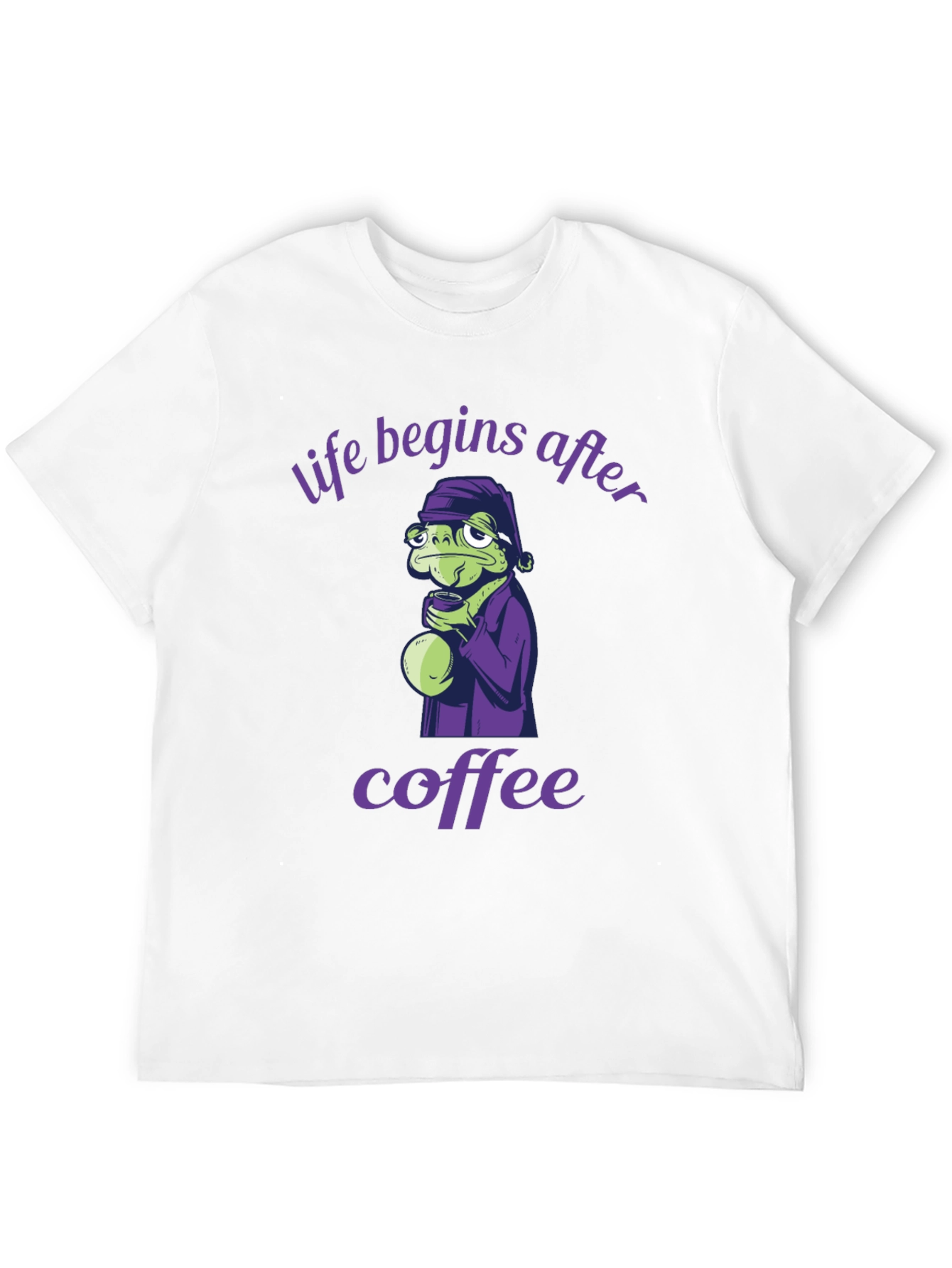 Black Life Begins After Coffee Graphic Tee view 12