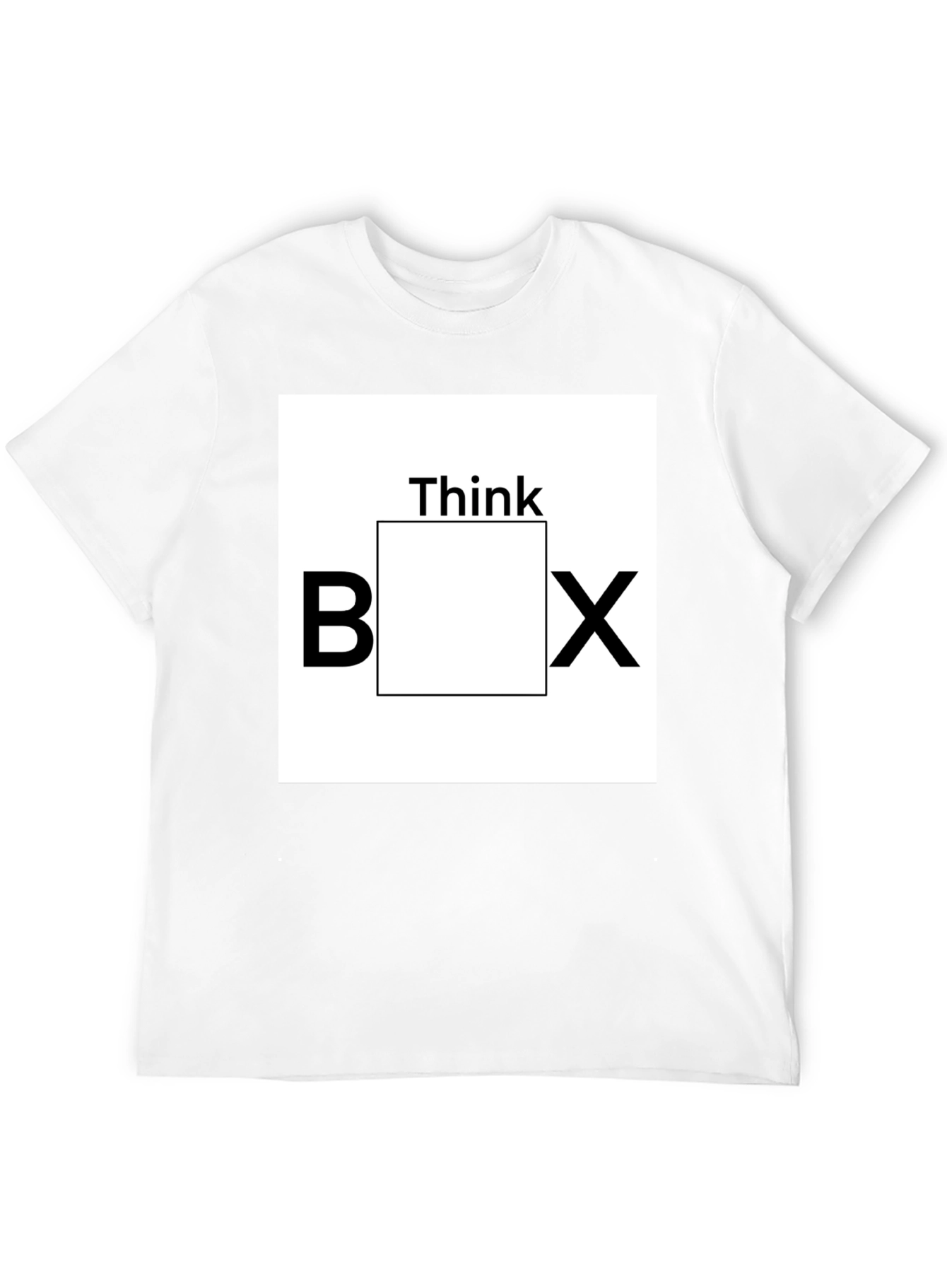 Black Think Outside the Box Graphic Tee - Black view 12
