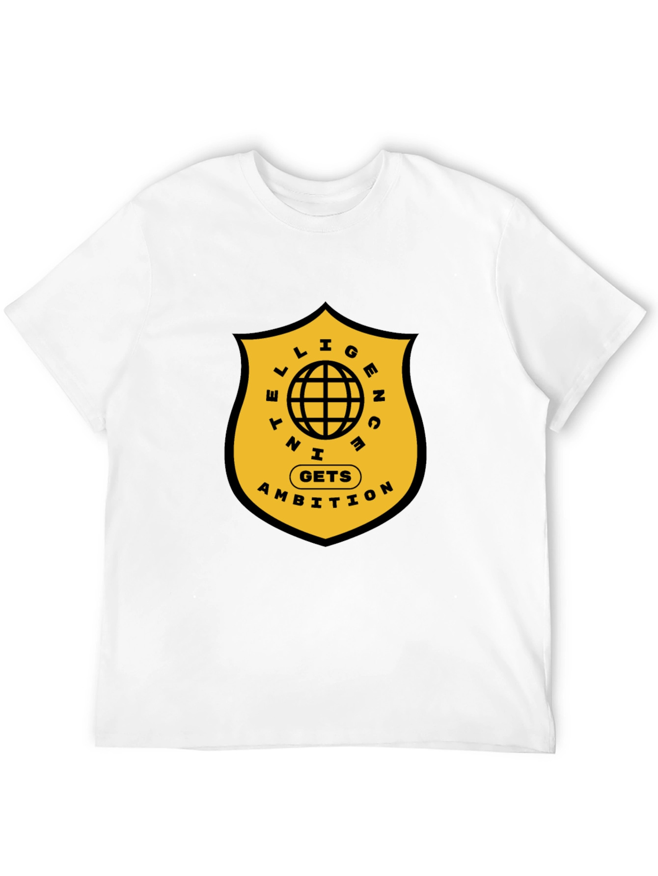 Black Intelligence Gets Ambition Graphic T-Shirt view 12