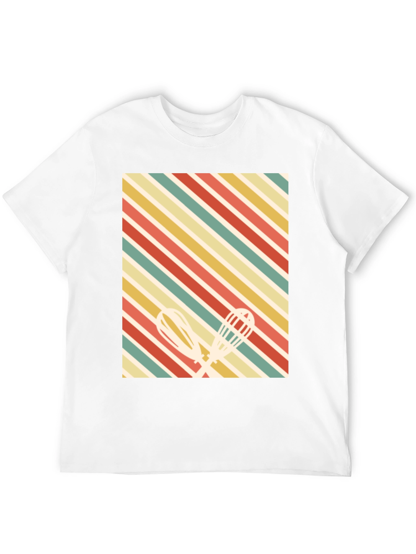 Black Retro Baking Whisk T-Shirt view 12