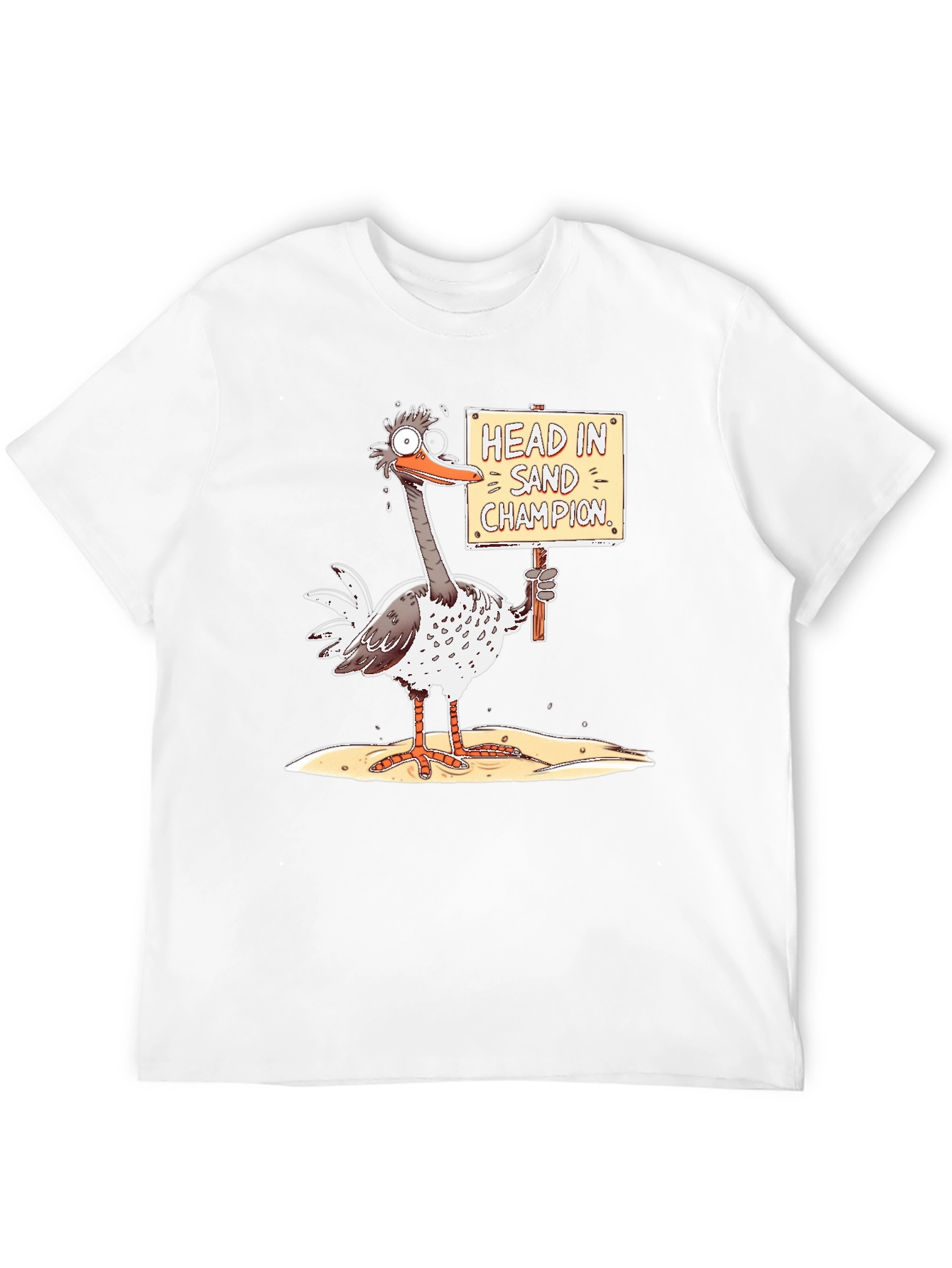 Black Head in Sand Champion Graphic Tee view 12