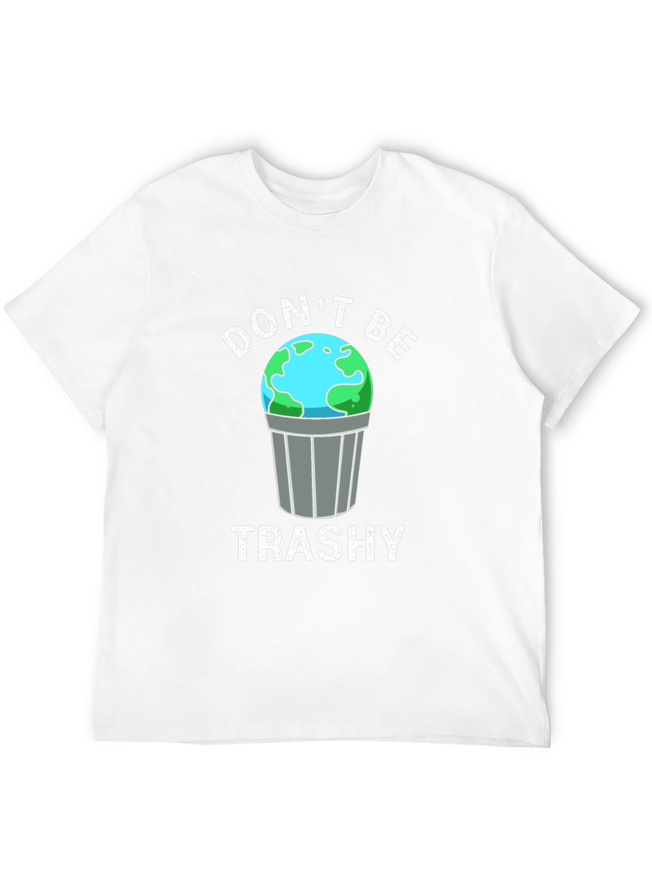 Black Don't Be Trashy Earth Graphic T-Shirt view 12