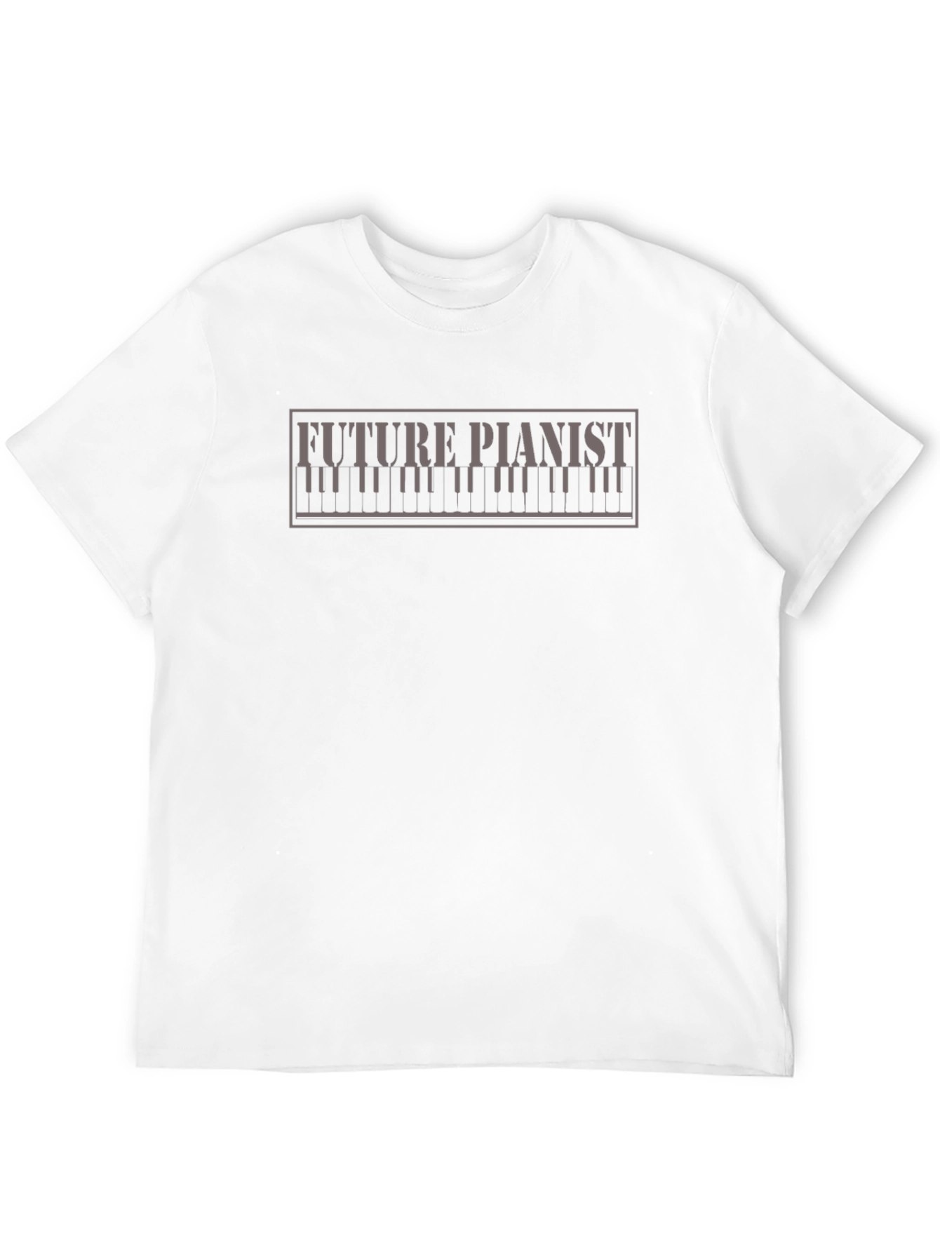 Black Future Pianist T-Shirt - Black Cotton Tee view 12