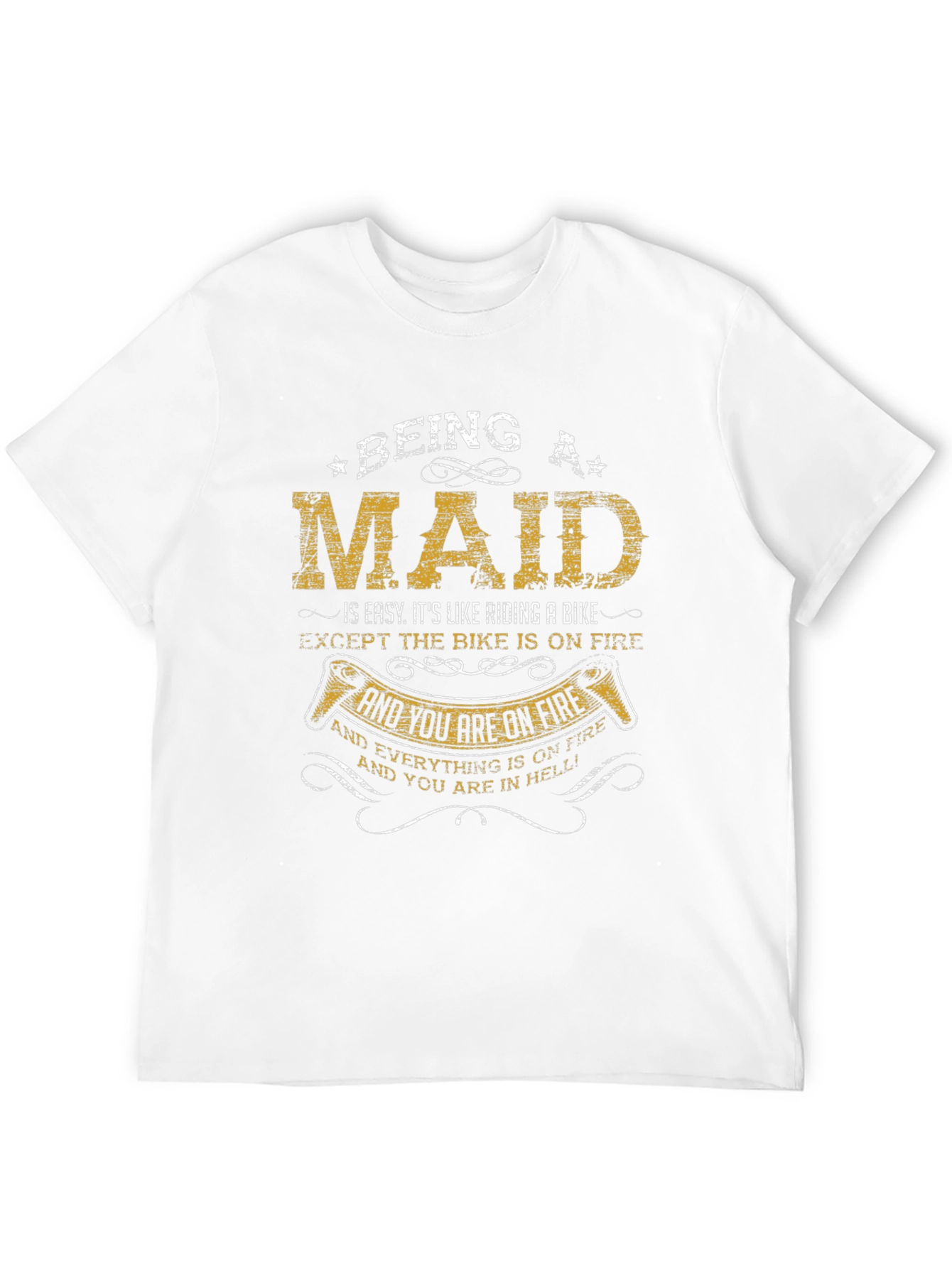 Black Being a Maid T-Shirt view 12