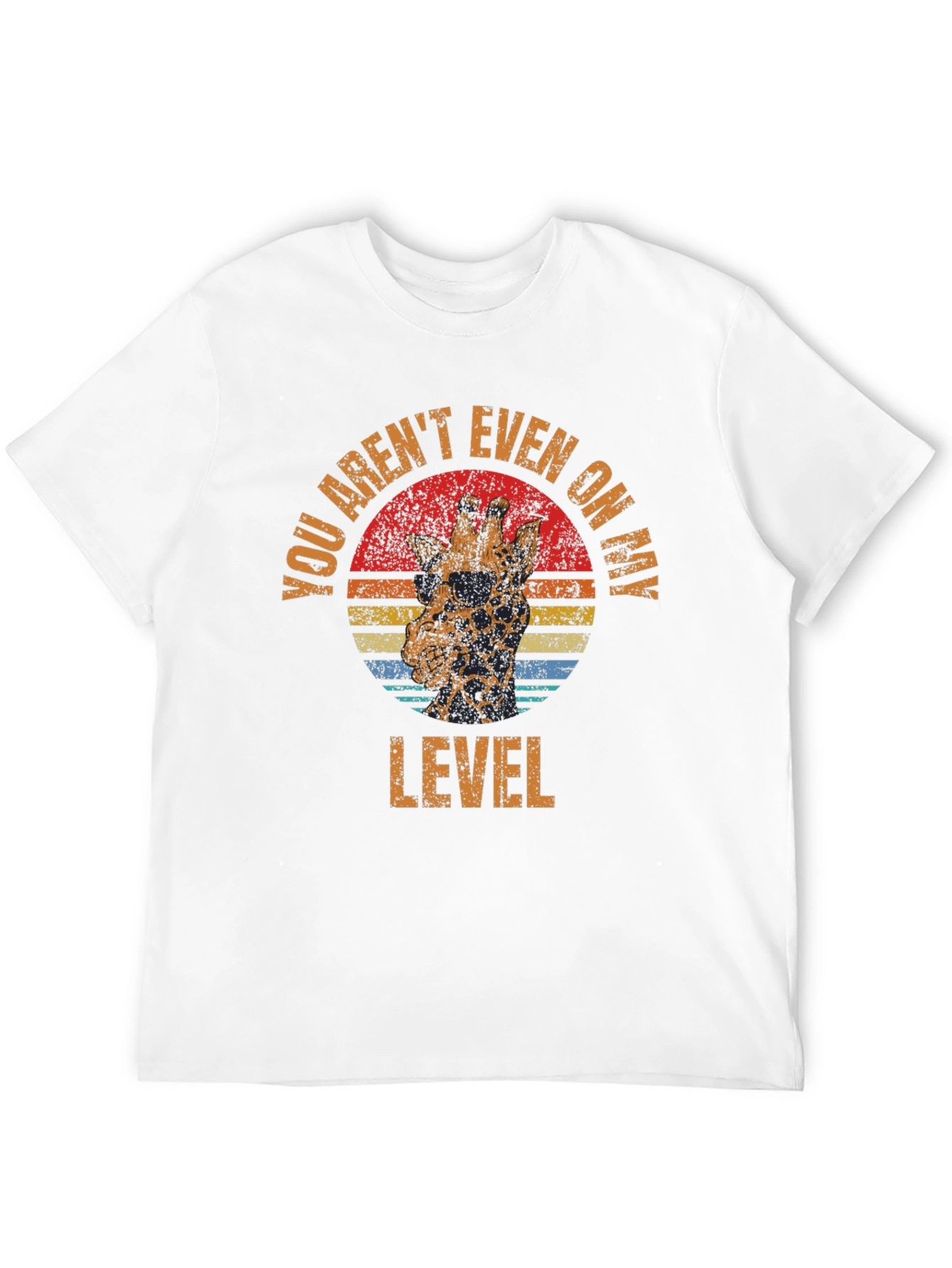 Black Funny Giraffe T-Shirt - You Aren't Even on My Level view 12