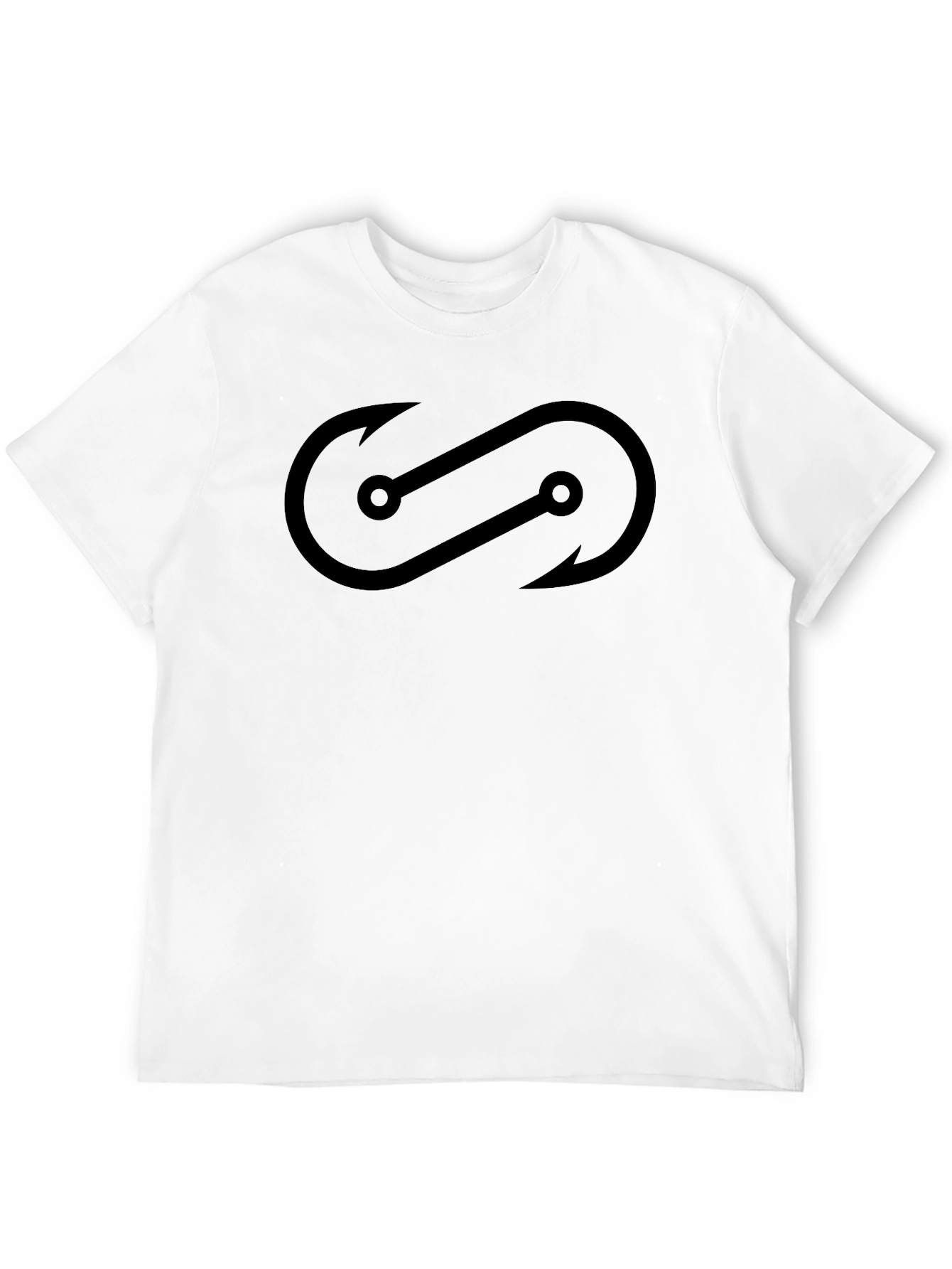 Black Hooked On You T-Shirt - Fishing Design view 12