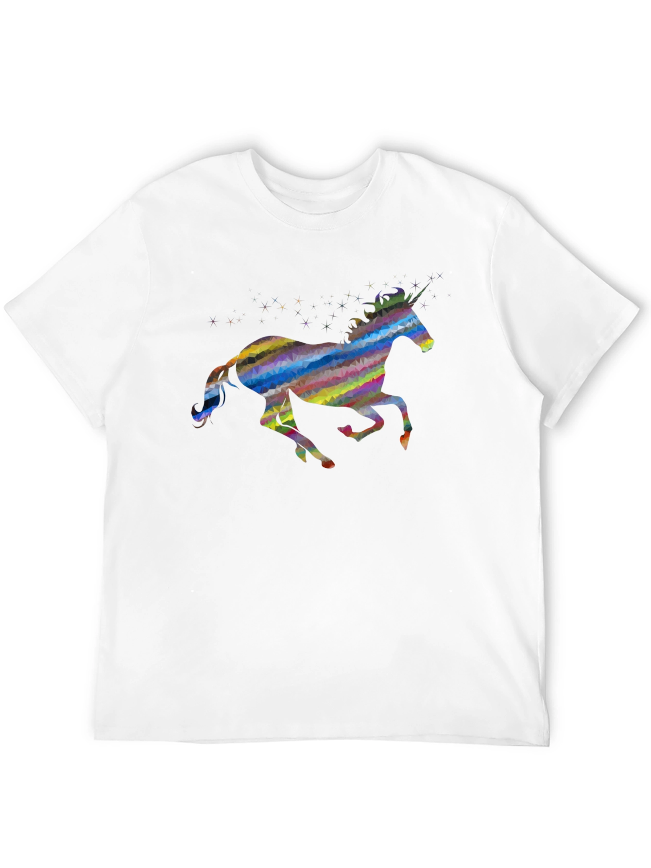 Black Rainbow Unicorn Graphic Tee - Black view 12