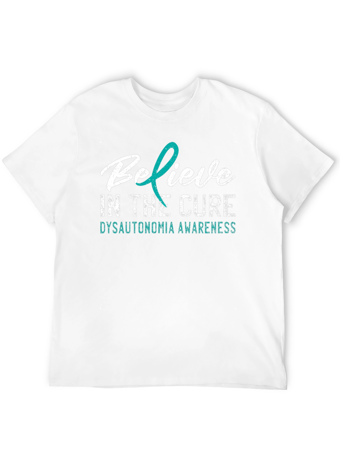 Black Believe In The Cure Dysautonomia Awareness T-Shirt view 12